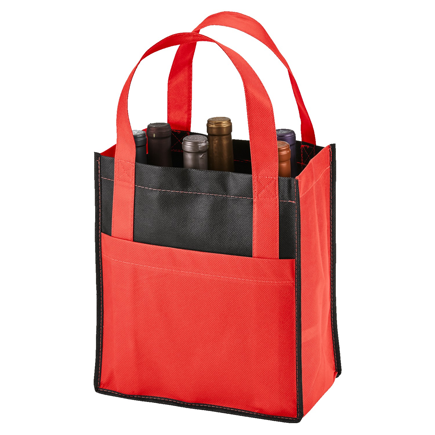 Picture of Toscana Six Bottle Non-Woven Wine Tote Bag