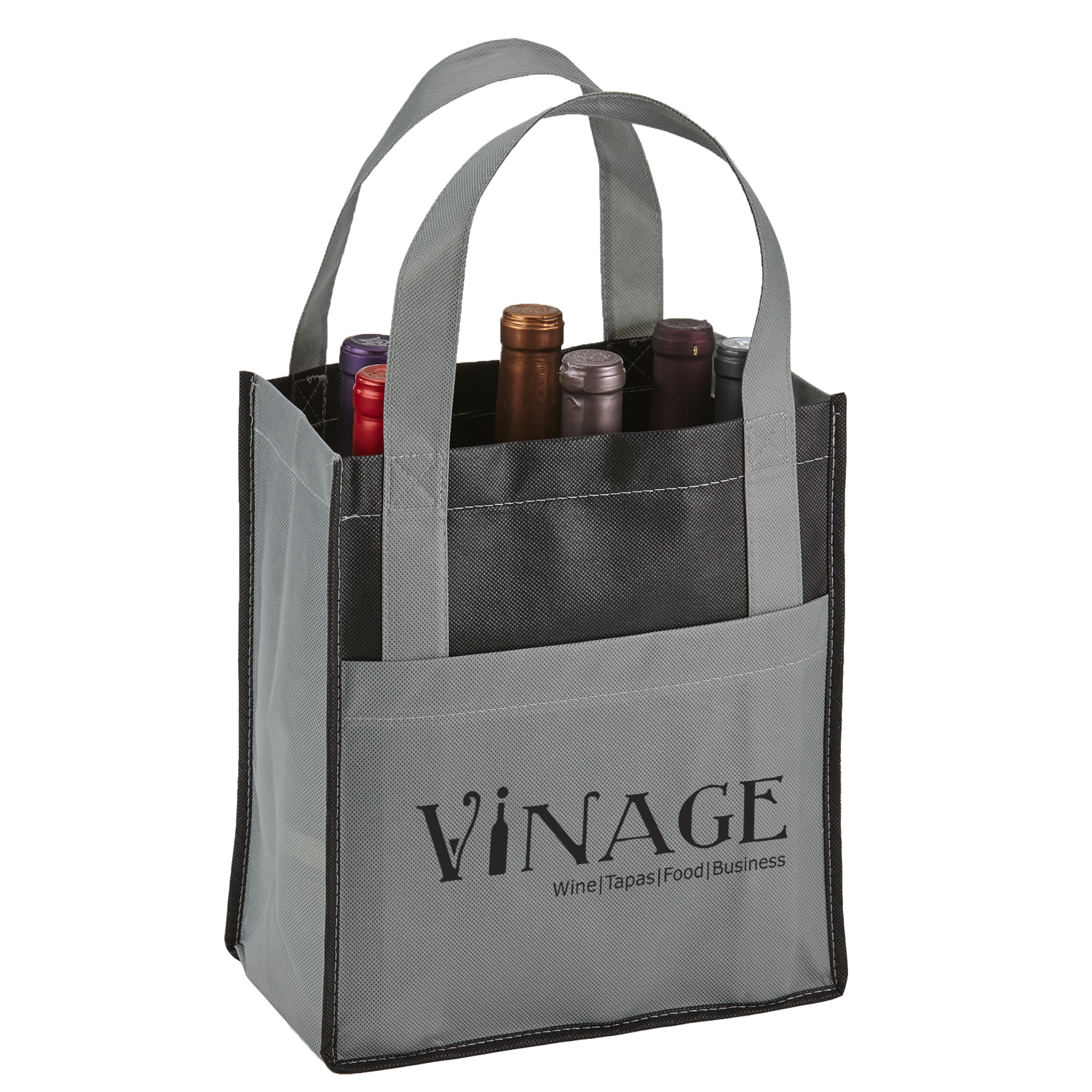 Picture of Toscana Six Bottle Non-Woven Wine Tote Bag