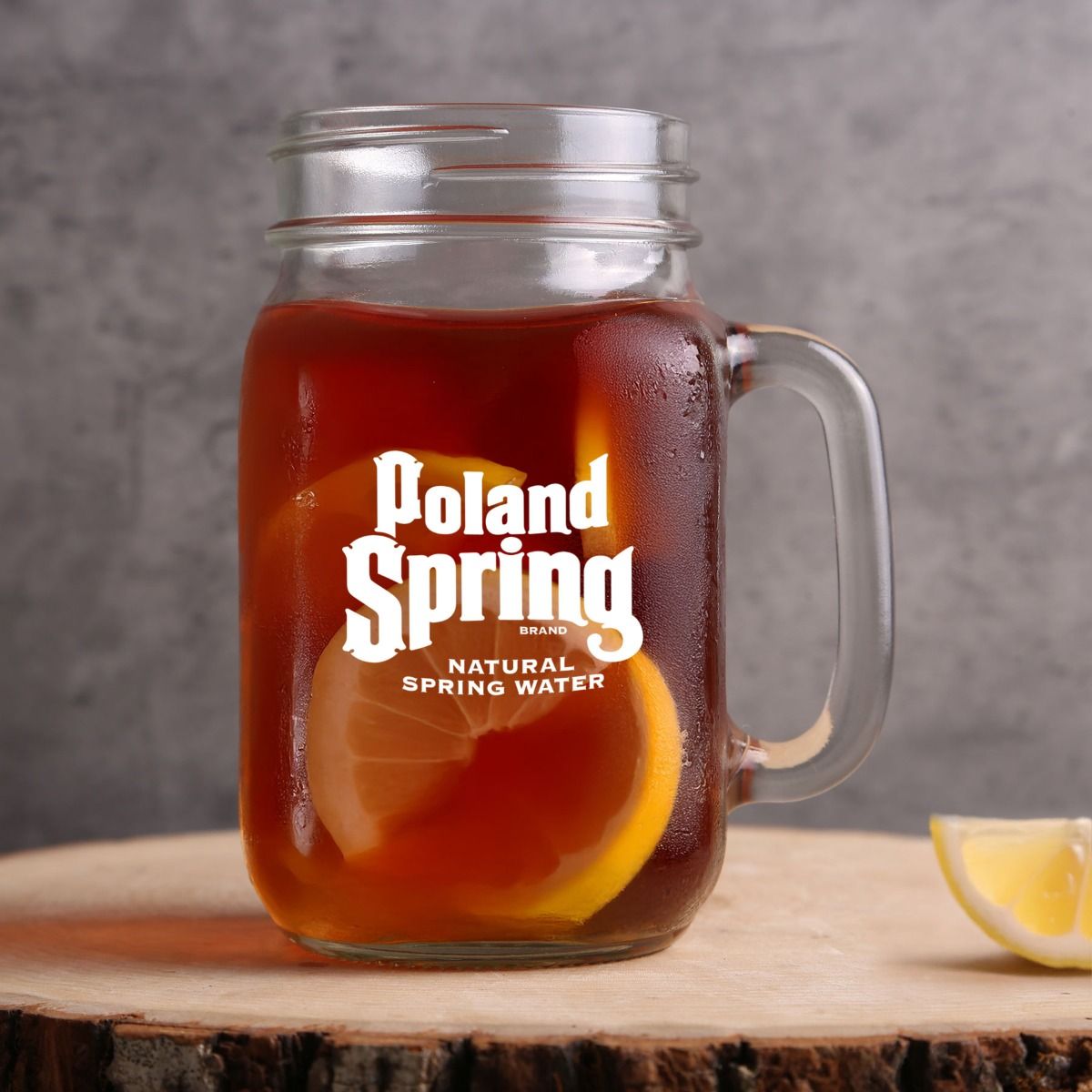 Picture of 16 Oz. Maplewood Libbey Mason Jar Mug with Handle