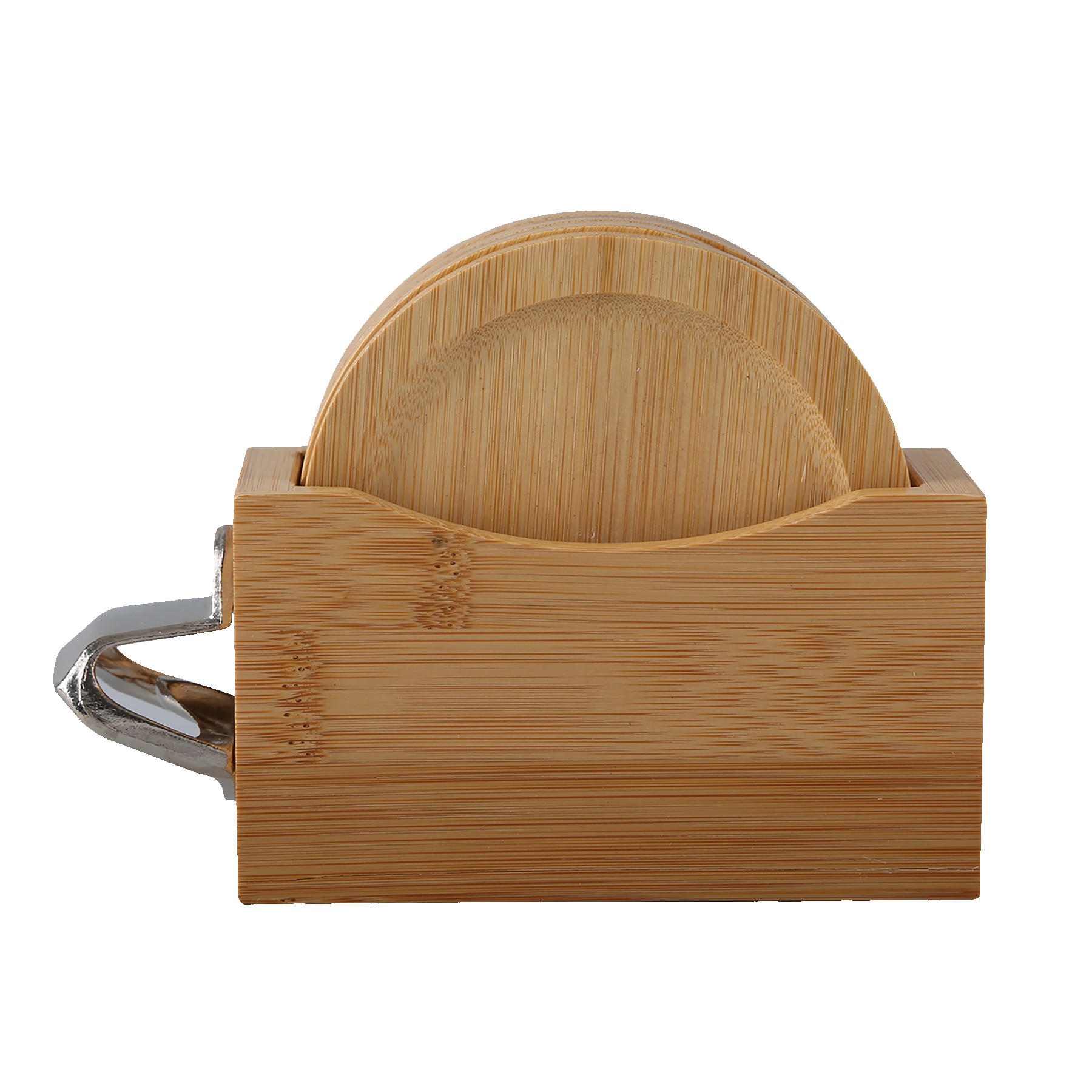 Picture of Bamboo Coaster Set w/ Bottle Opener