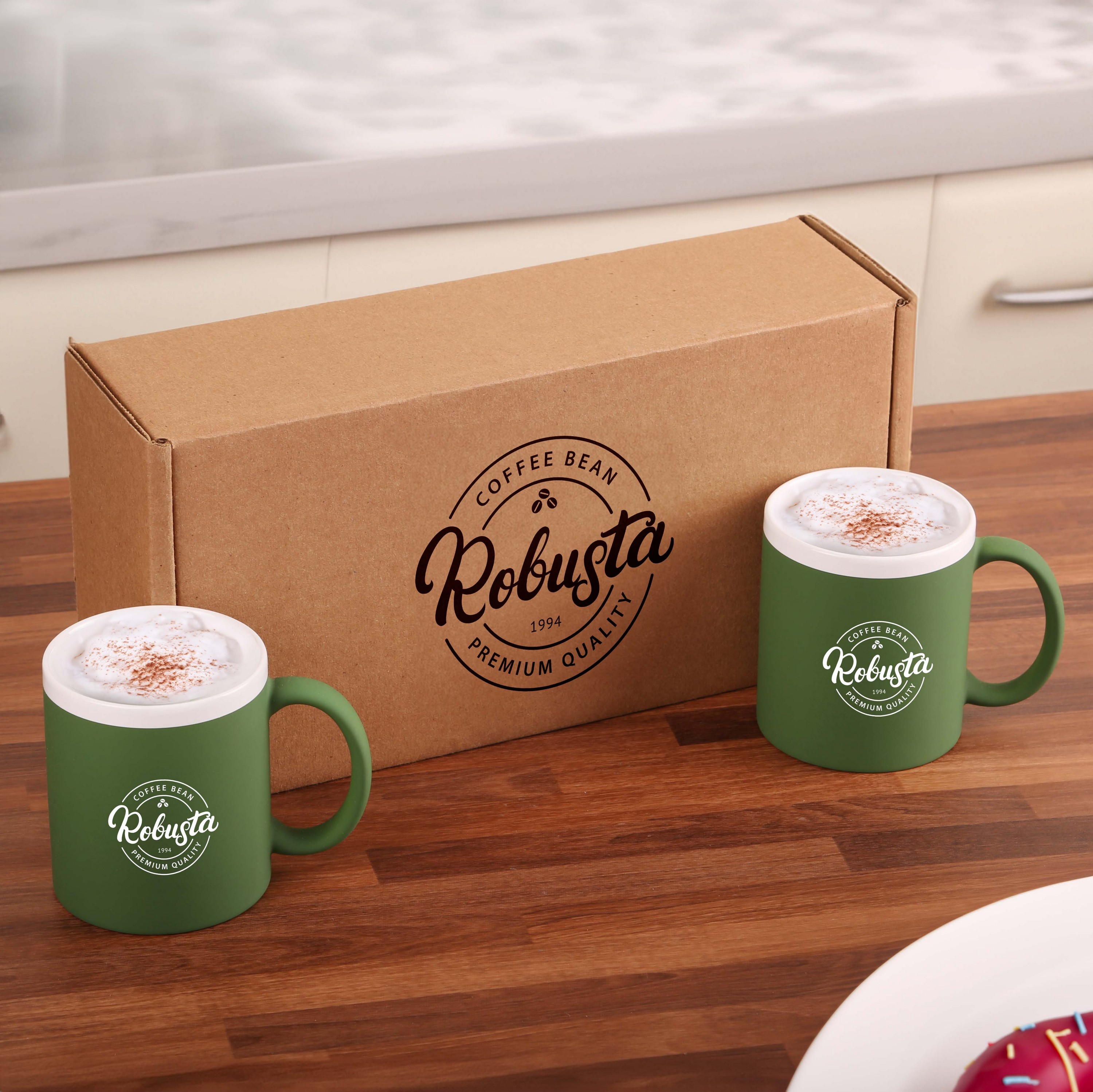 Picture of 11 Oz. Sunrise Velvet-Touch Ceramic Coffee Mug Set