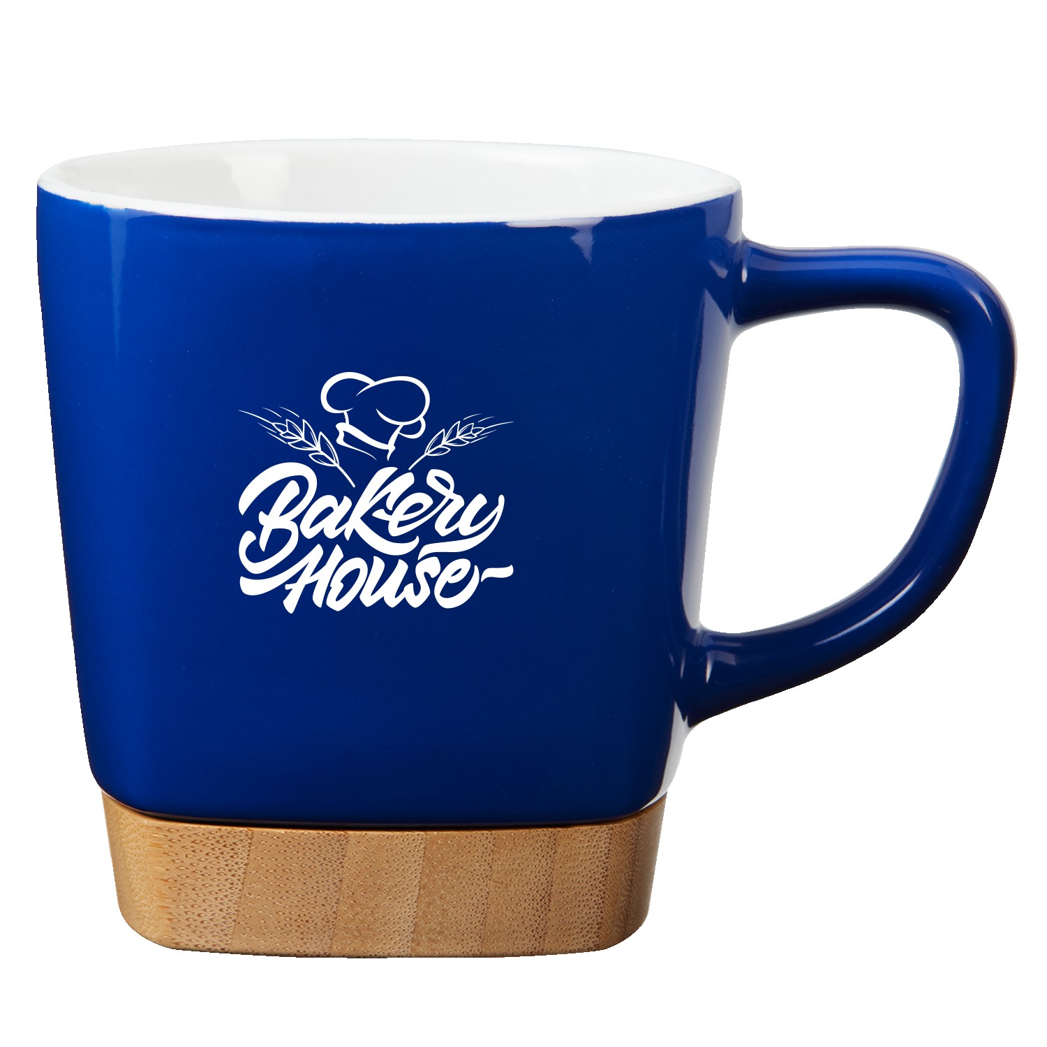 Picture of 11 Oz. Ceramic Coffee Mug with Removable Bamboo Coaster