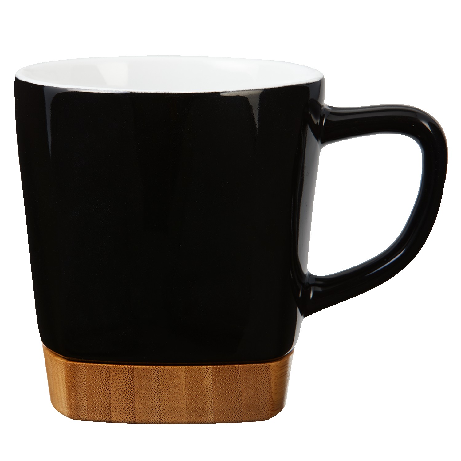 Picture of 11 Oz. Ceramic Coffee Mug with Removable Bamboo Coaster