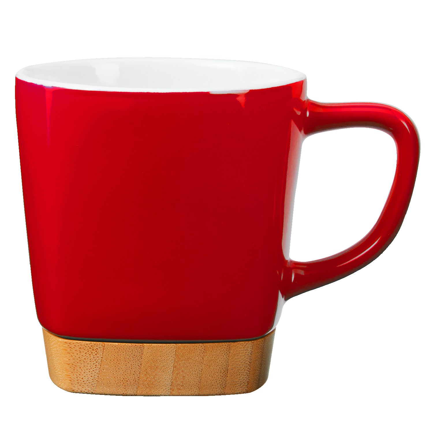 Picture of 11 Oz. Ceramic Coffee Mug with Removable Bamboo Coaster