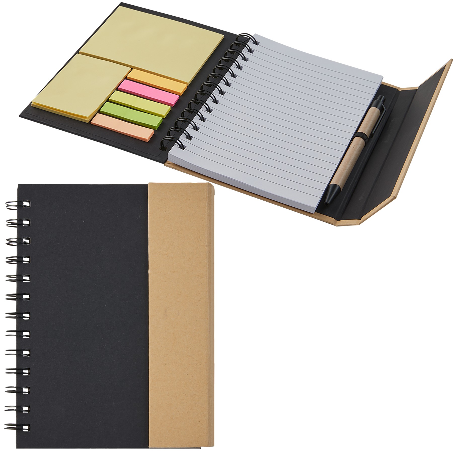 Picture of Eco Magnetic Notebook W/ Sticky Notes & Pen