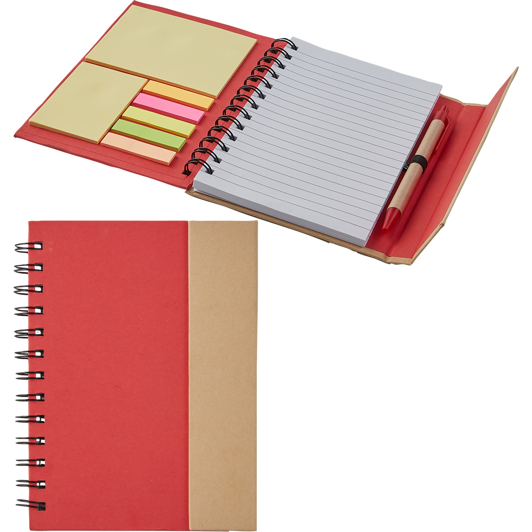Picture of Eco Magnetic Notebook W/ Sticky Notes & Pen