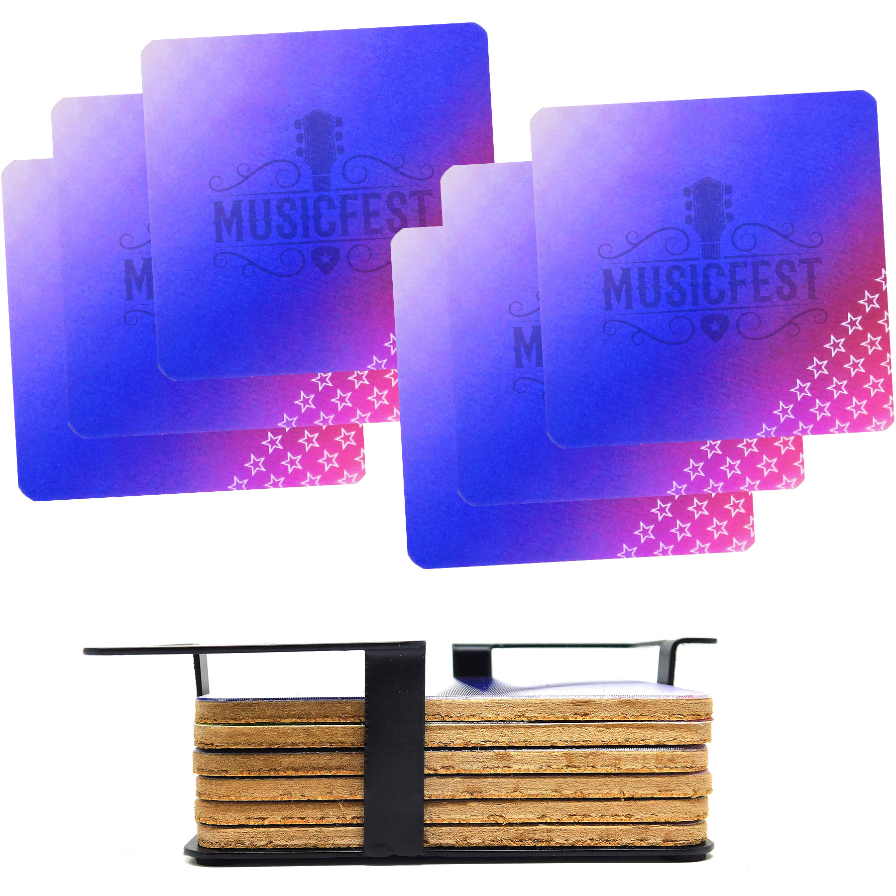 Picture of The Illusionist Lenticular Coaster: 6 pc with Stand