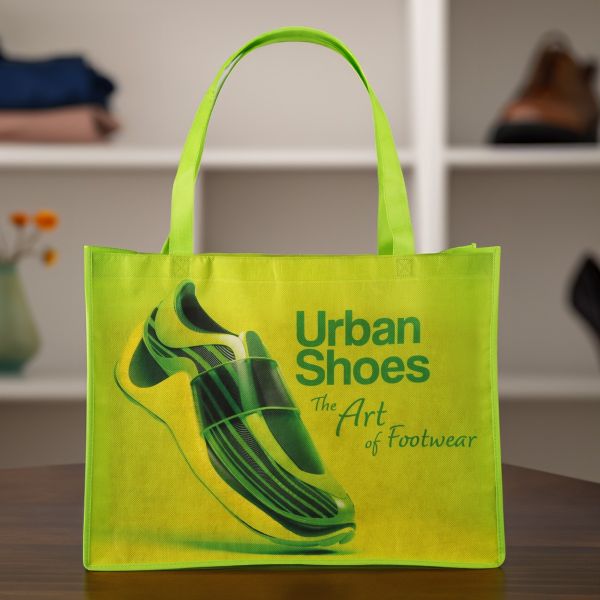 Picture of Sublimated Large Non-Woven Shopping Tote Bag
