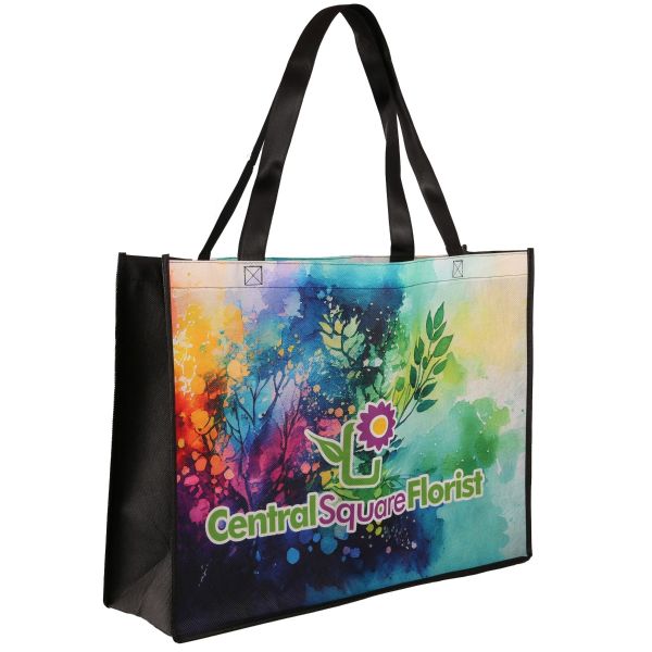 Picture of Sublimated Large Non-Woven Shopping Tote Bag