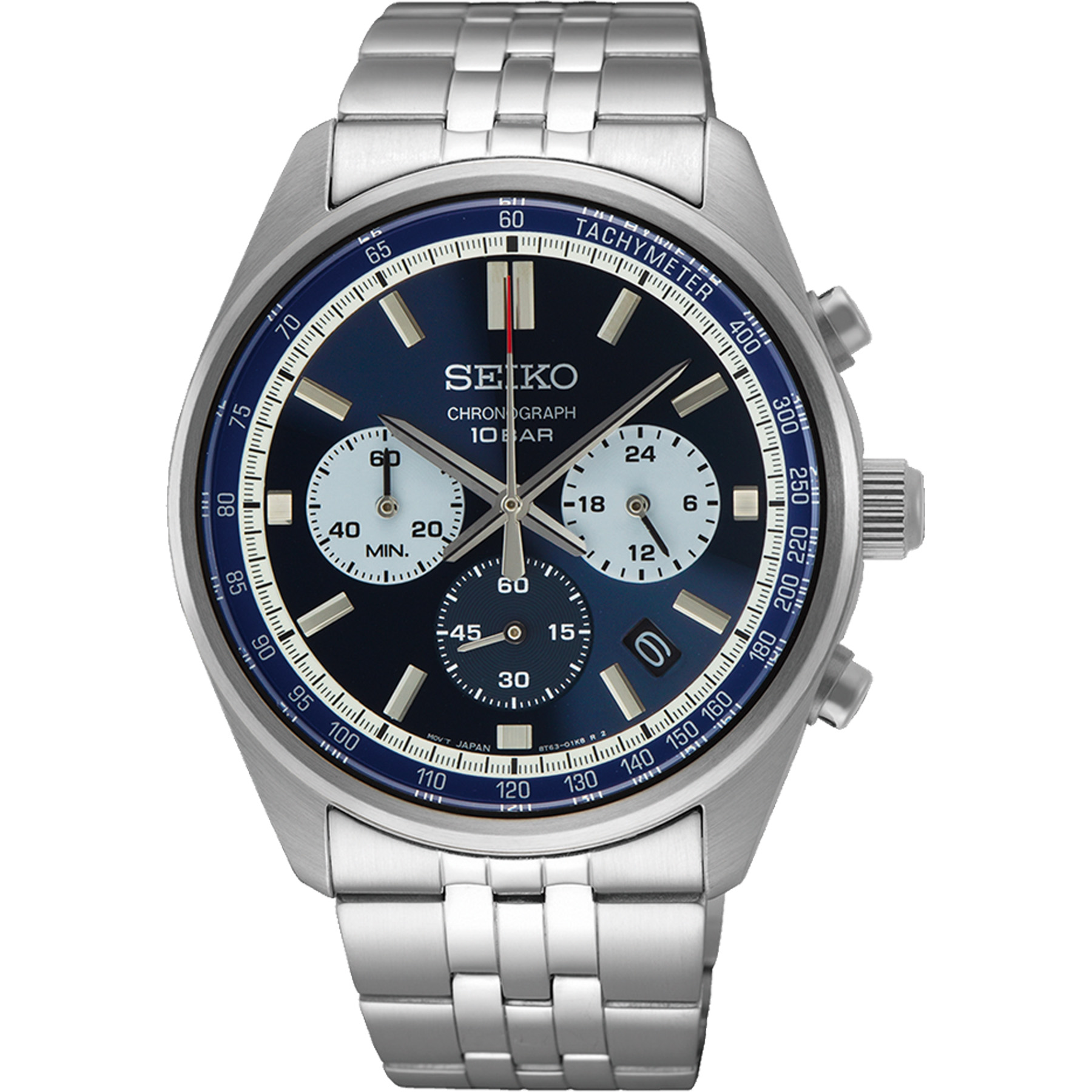 Picture of Seiko Essentials SS Chronograph Blue Dial