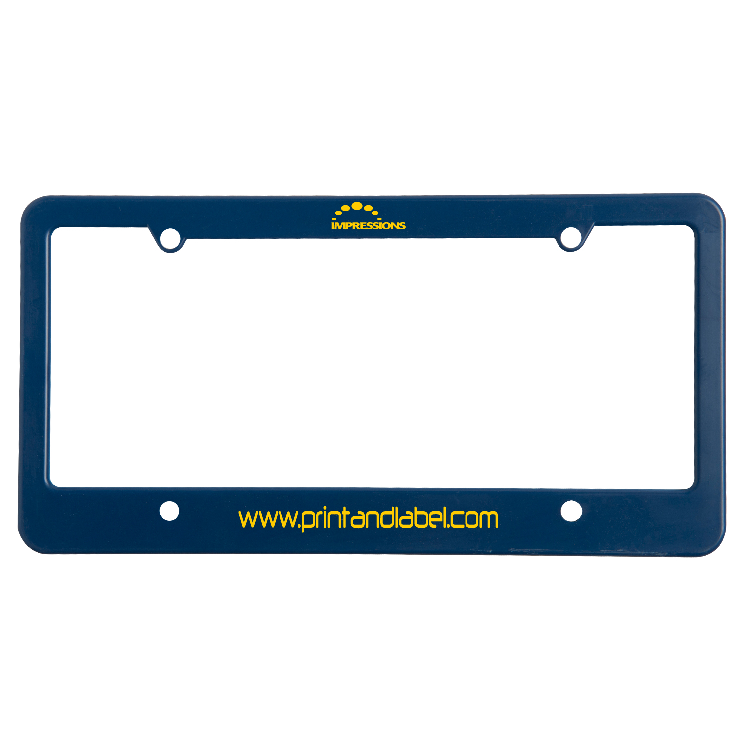 Picture of License Plate Frame w/ 4 Holes & Straight Bottom