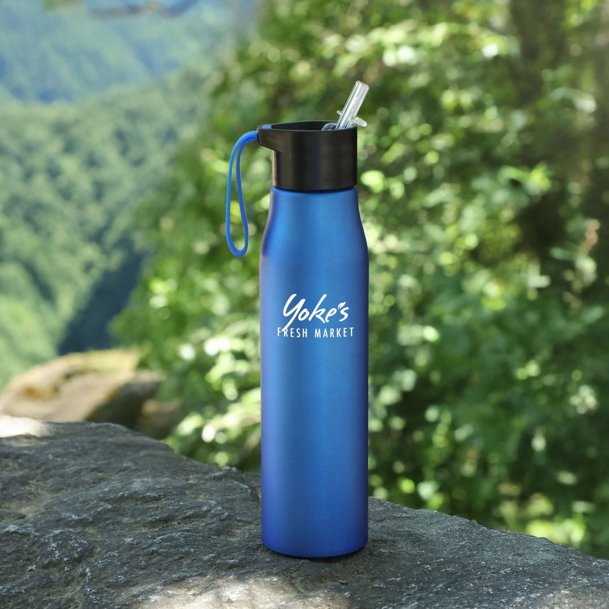 Picture of 24 Oz. Ridge Recycled Aluminum Bottle w/Silicone Grip