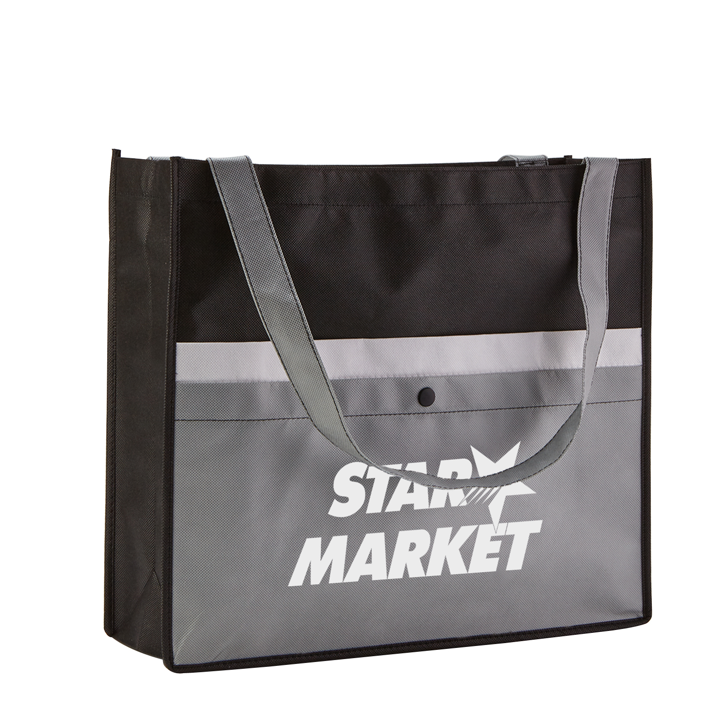 Picture of Corridor Non-Woven Snap Pocket Tote Bag