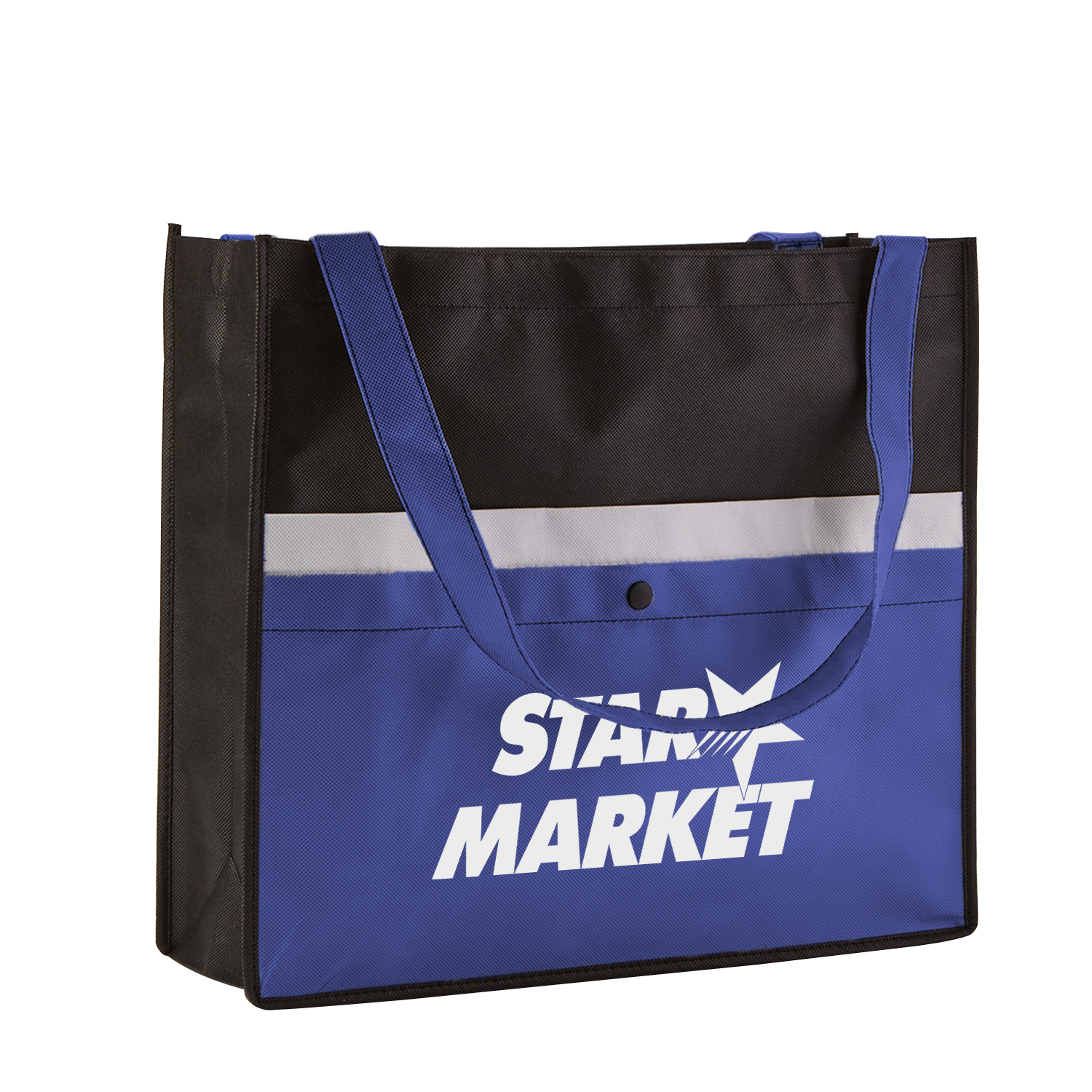 Picture of Corridor Non-Woven Snap Pocket Tote Bag