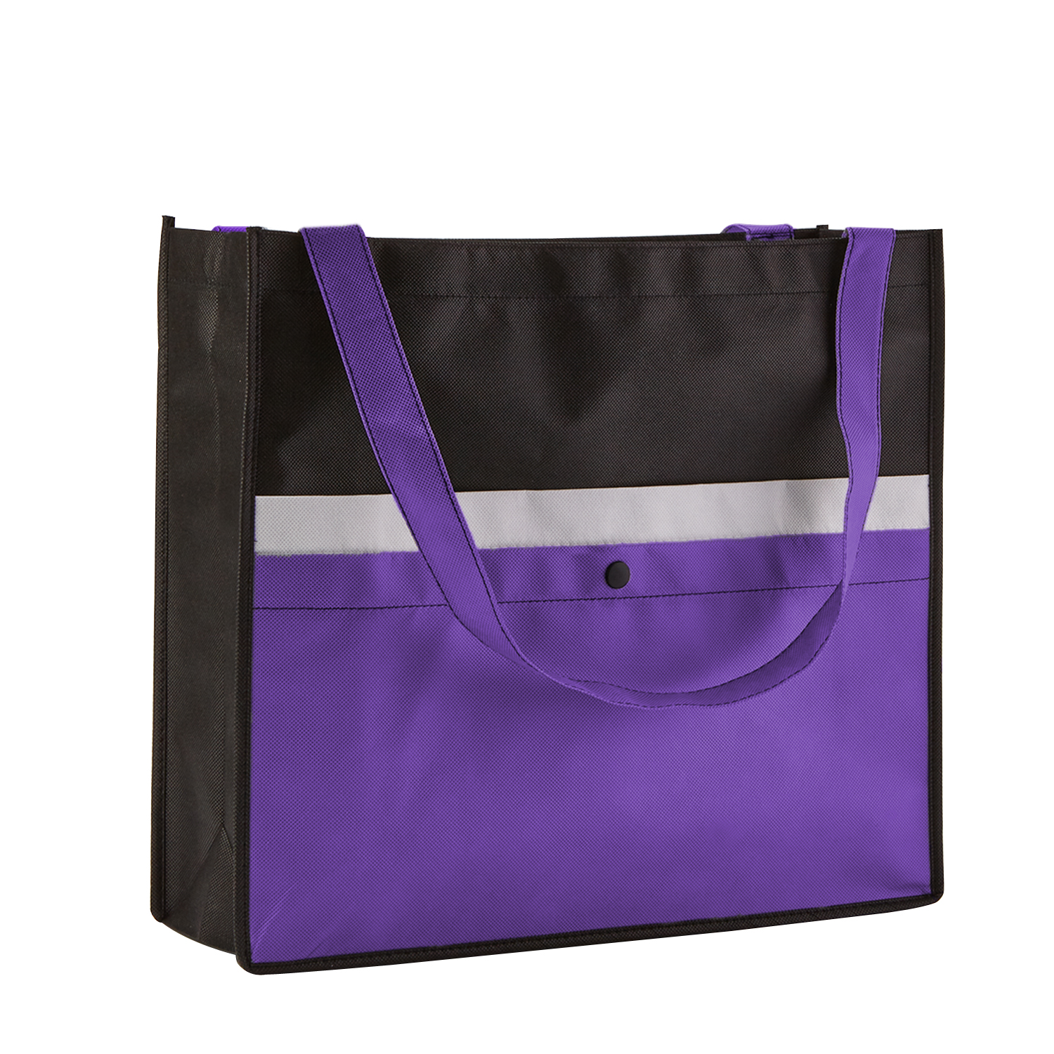 Picture of Corridor Non-Woven Snap Pocket Tote Bag