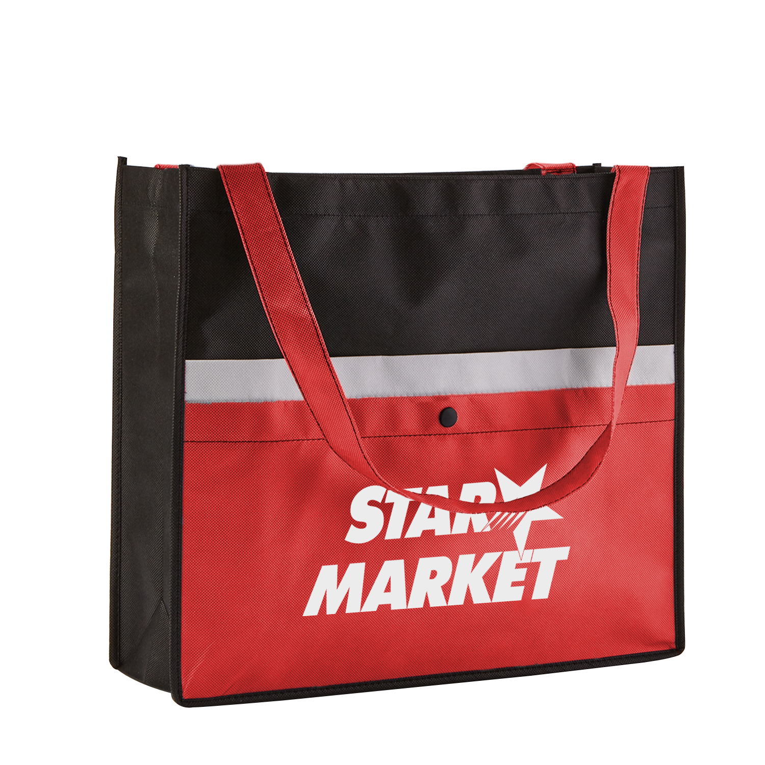 Picture of Corridor Non-Woven Snap Pocket Tote Bag