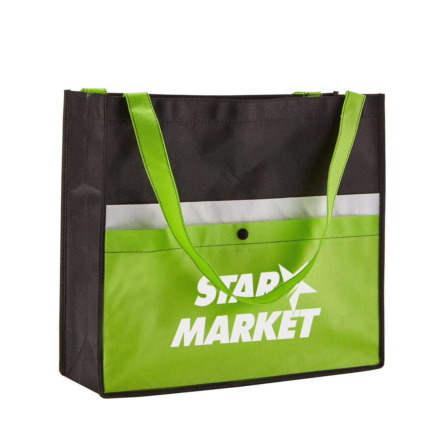 Picture of Corridor Non-Woven Snap Pocket Tote Bag