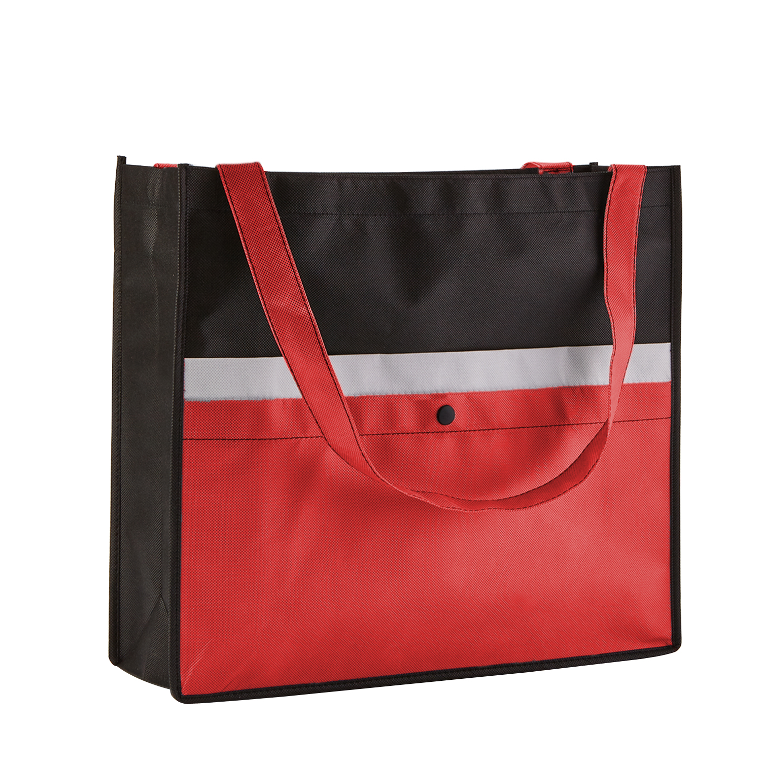 Picture of Corridor Non-Woven Snap Pocket Tote Bag