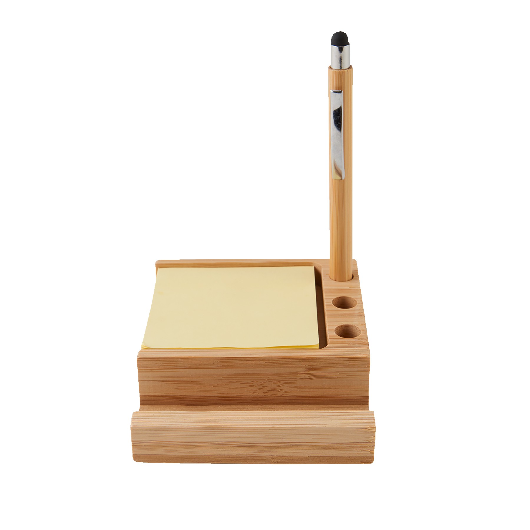 Picture of Bamboo Desk Organizer w/Phone Holder