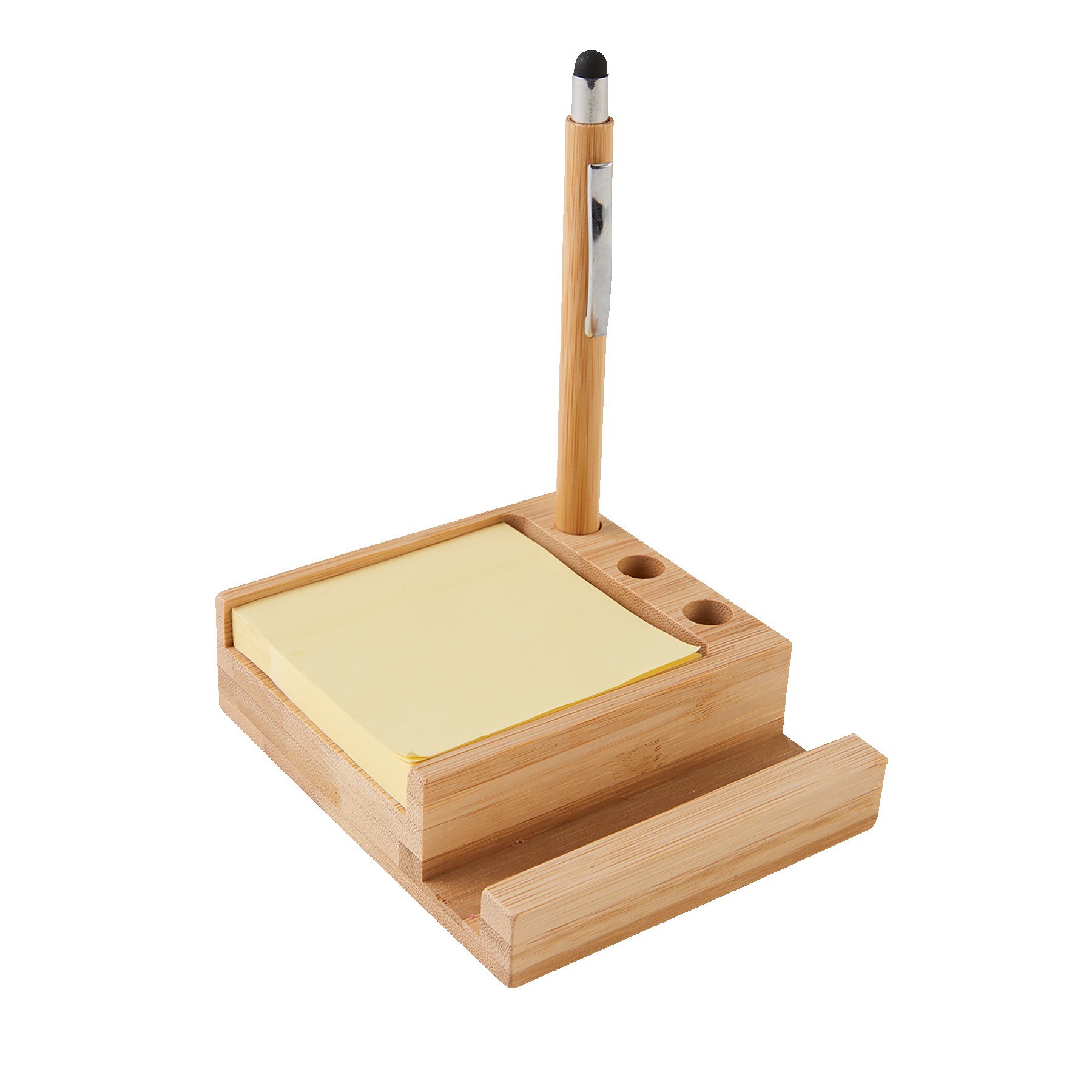 Picture of Bamboo Desk Organizer w/Phone Holder
