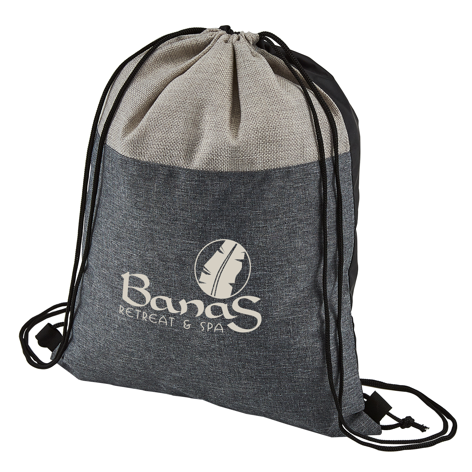Picture of Heathered N' Jute Drawstring Backpack