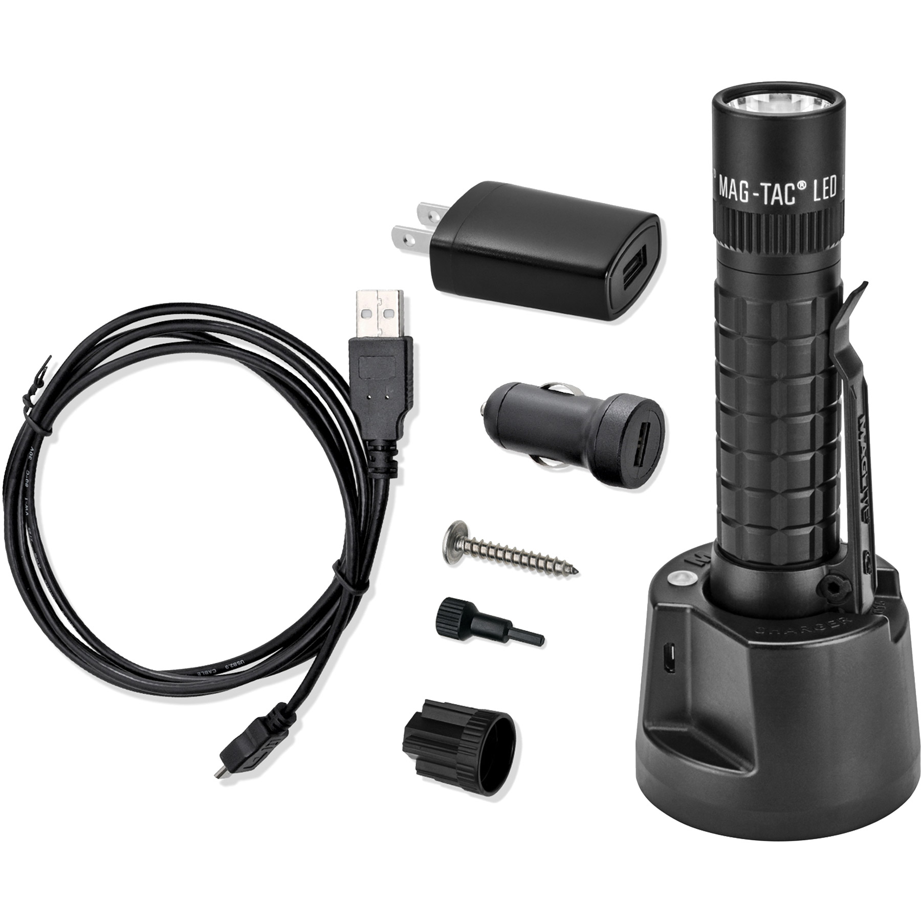 Picture of Maglite® MagTac Rechargeable Plain Head Flashlight System