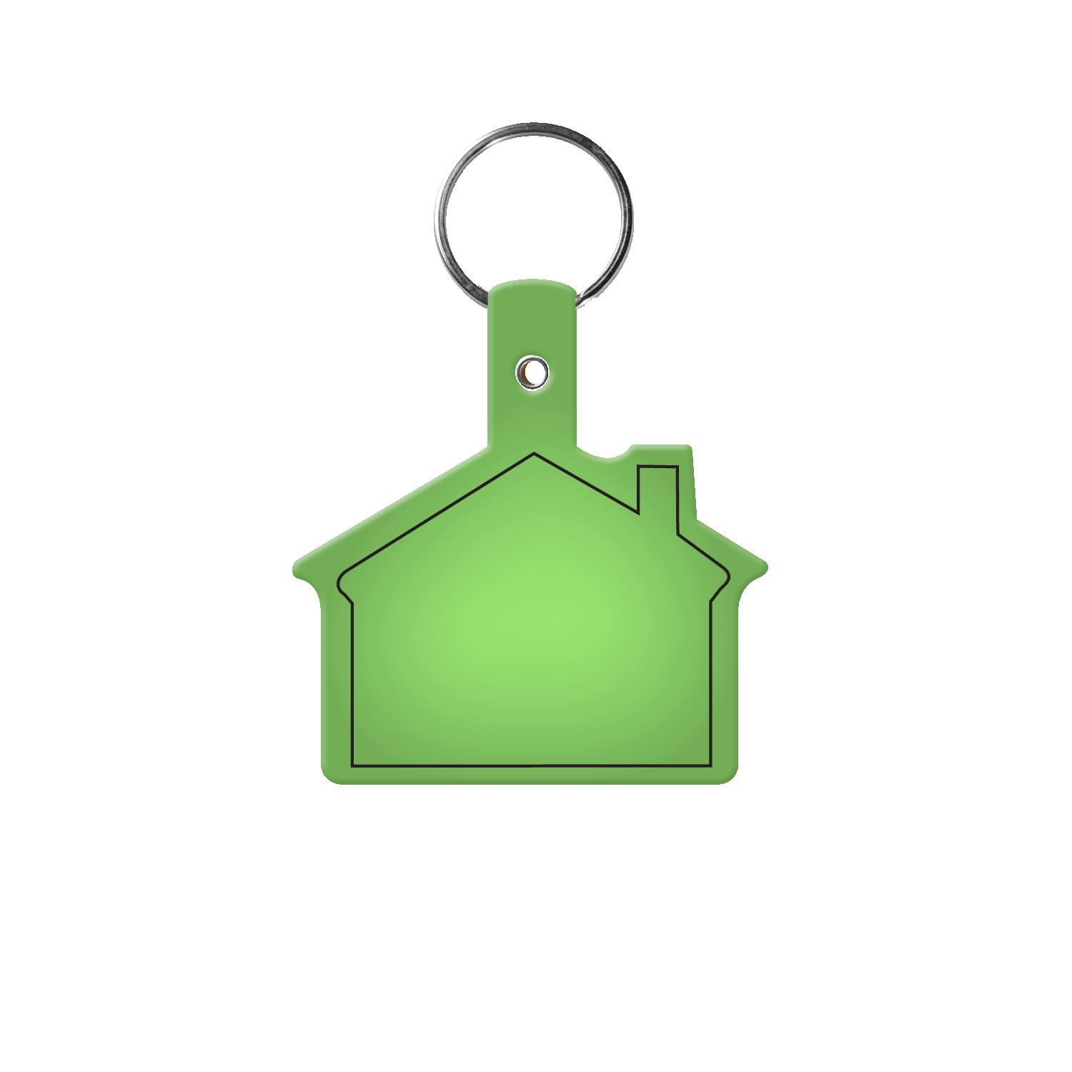 Picture of House Shape Flexible Key Tag