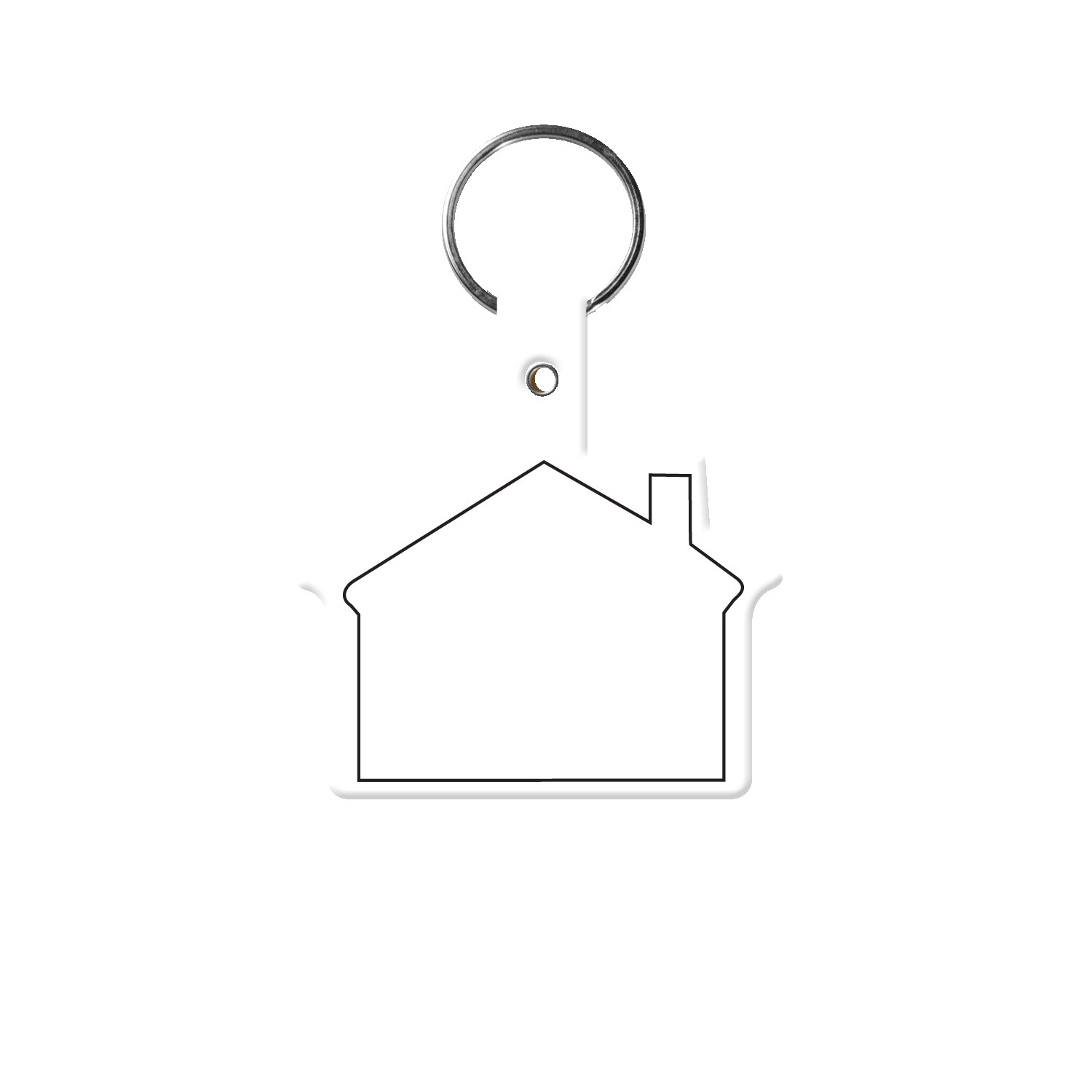 Picture of House Shape Flexible Key Tag