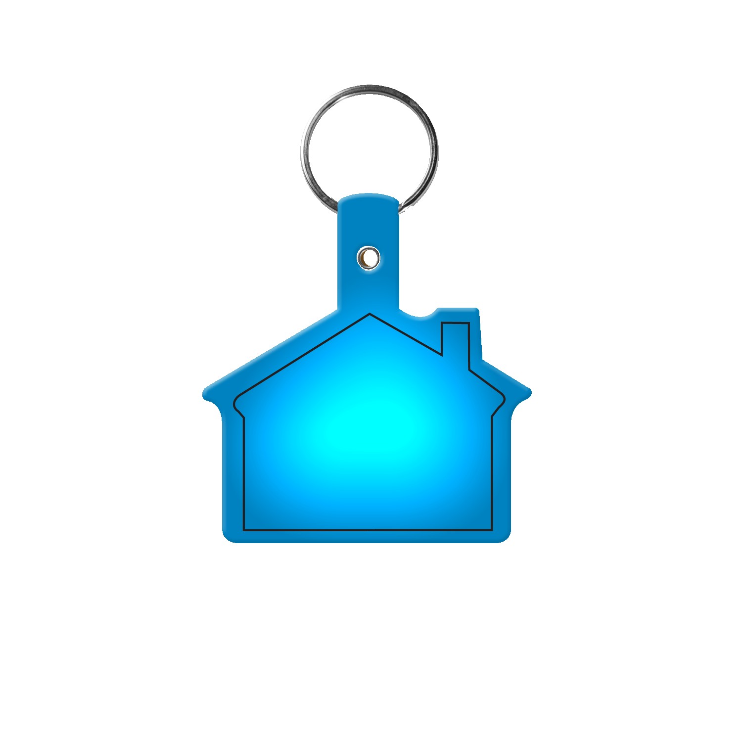 Picture of House Shape Flexible Key Tag