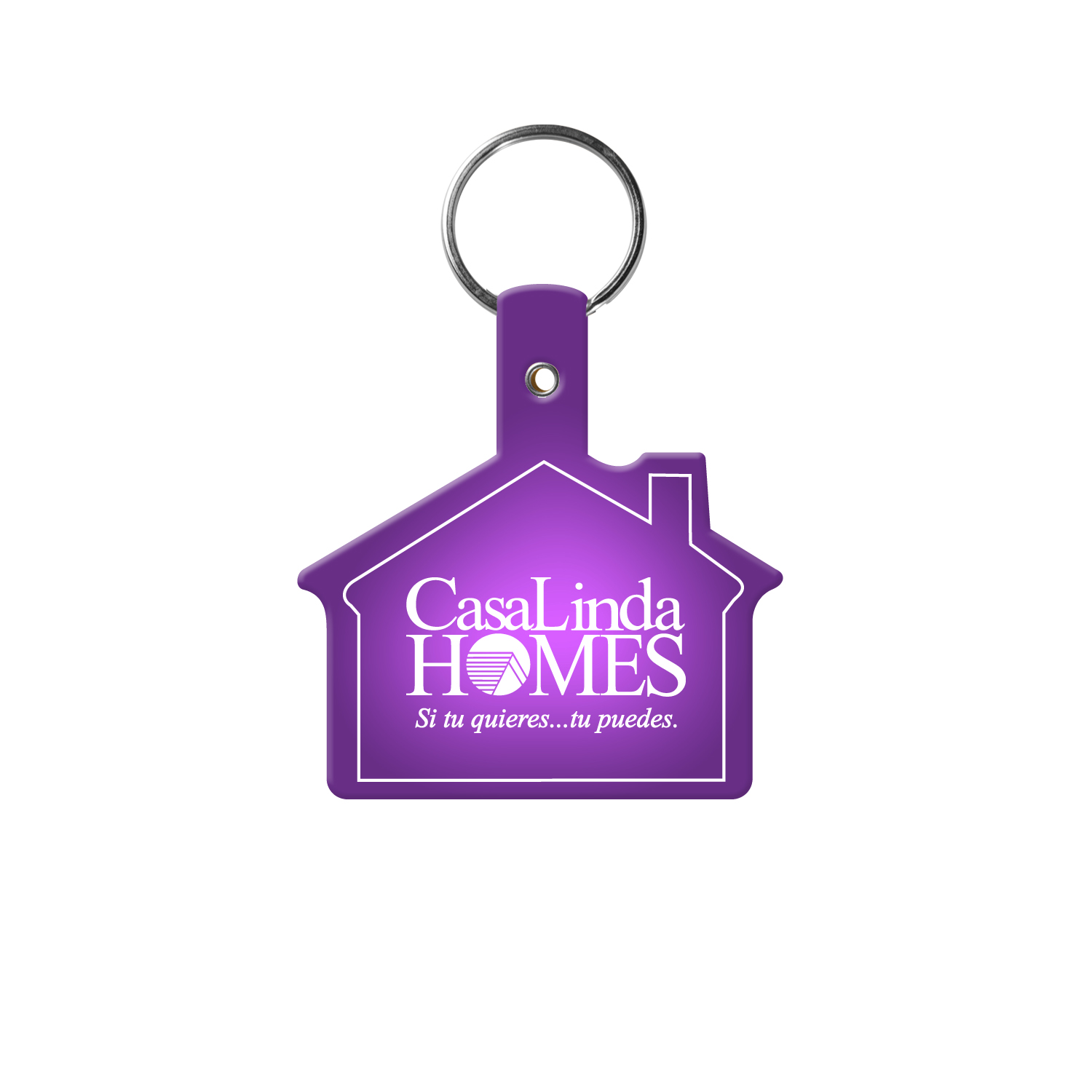 Picture of House Shape Flexible Key Tag