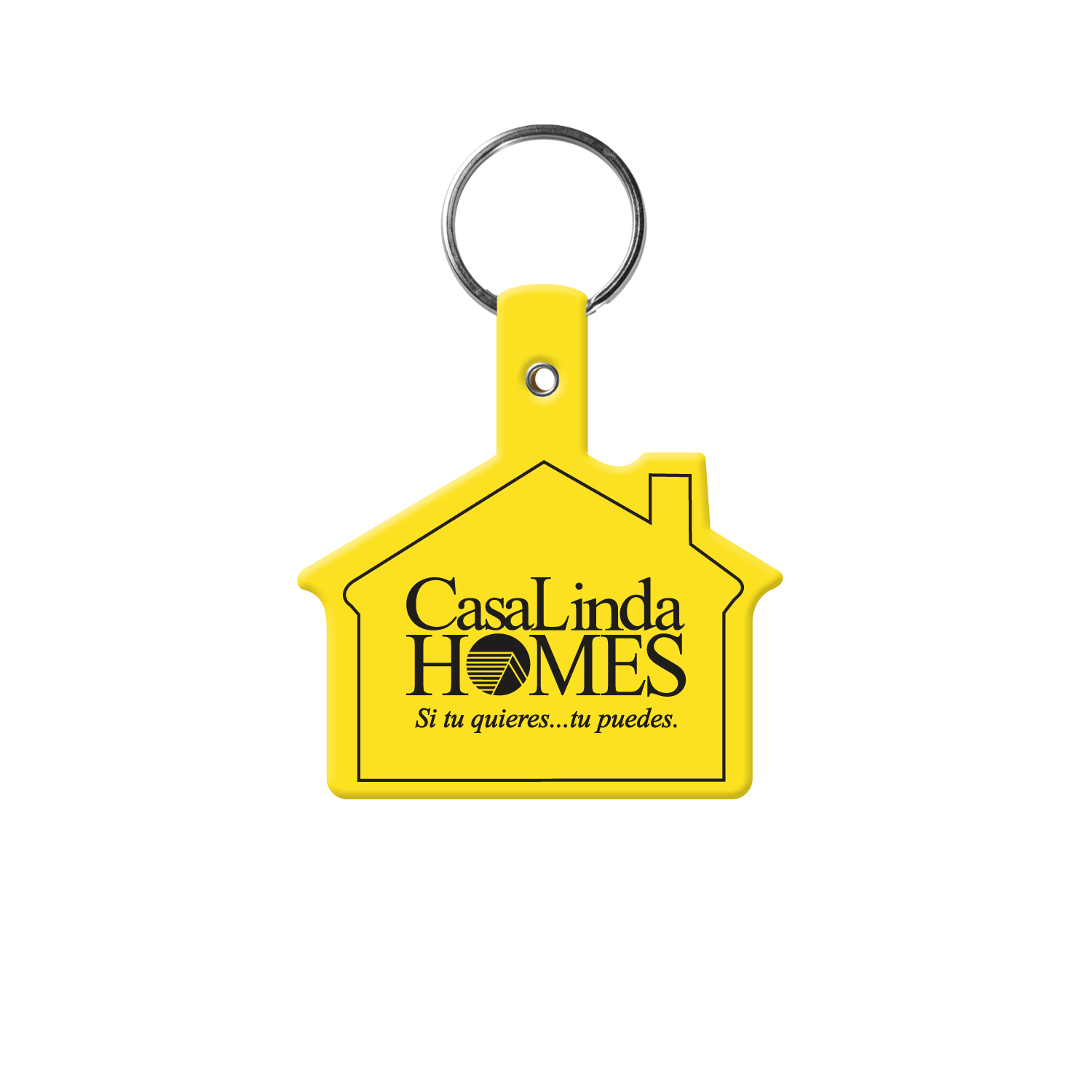 Picture of House Shape Flexible Key Tag