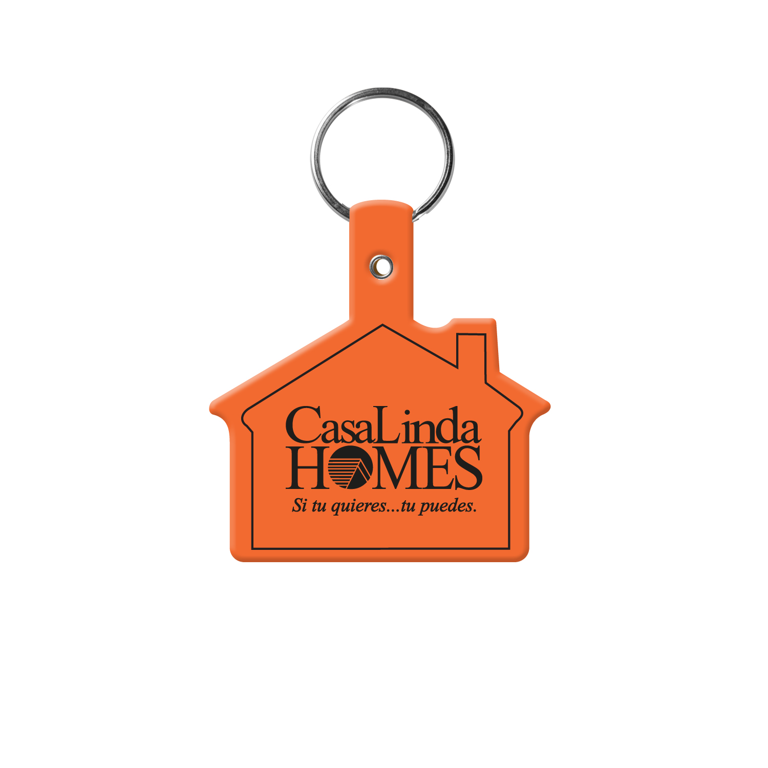 Picture of House Shape Flexible Key Tag