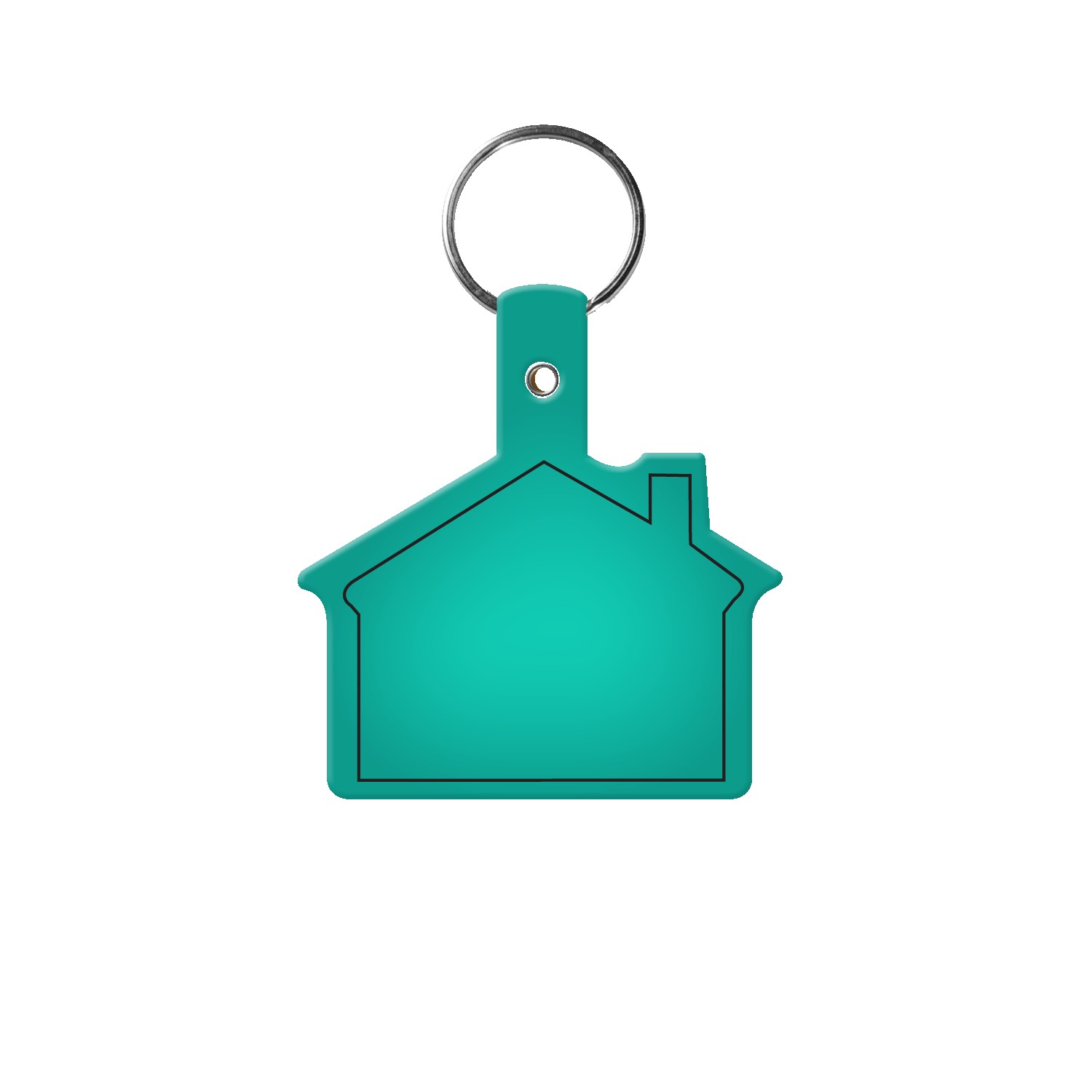 Picture of House Shape Flexible Key Tag