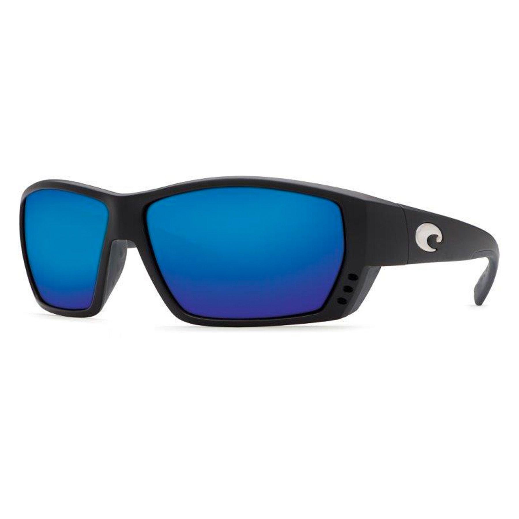 Picture of Costa Del Mar Tuna Alley Sunglasses - (Frame) Matte Black; (Lens) Blue Mirror, 580G