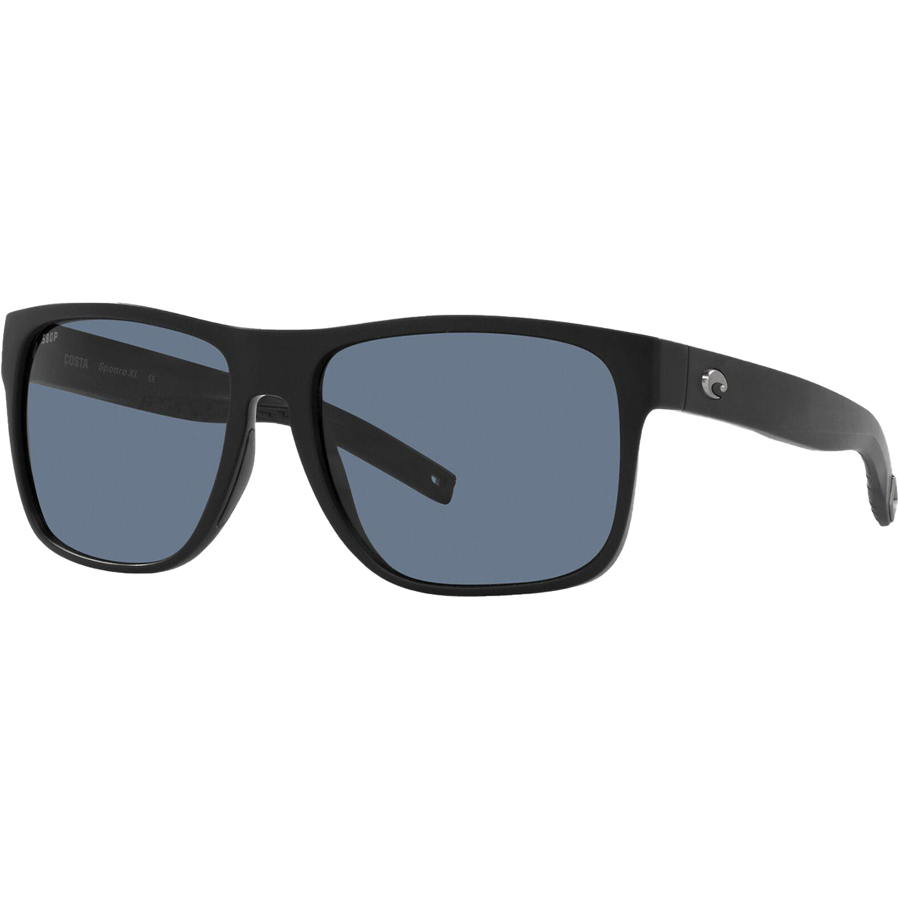 Picture of Costa Del Mar Spearo XL Sunglasses: Matte Black Frame w/Gray Lens, 580P