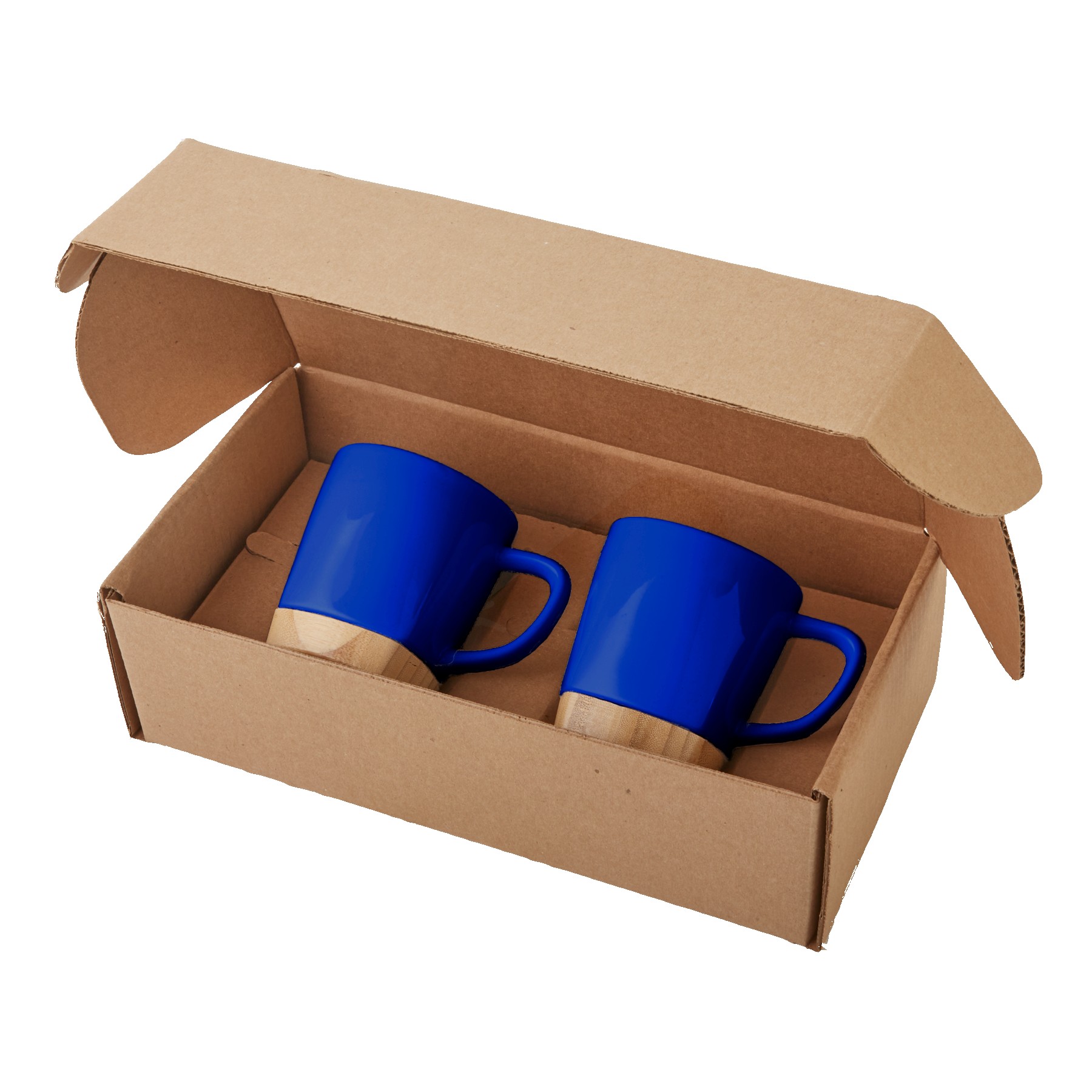 Picture of 11 Oz. Ceramic Mugs w/Removable Bamboo Coaster Gift Set