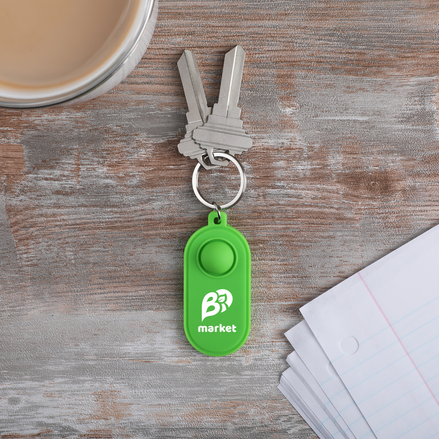 Picture of Silicone Stress Pop-it™ Keytag