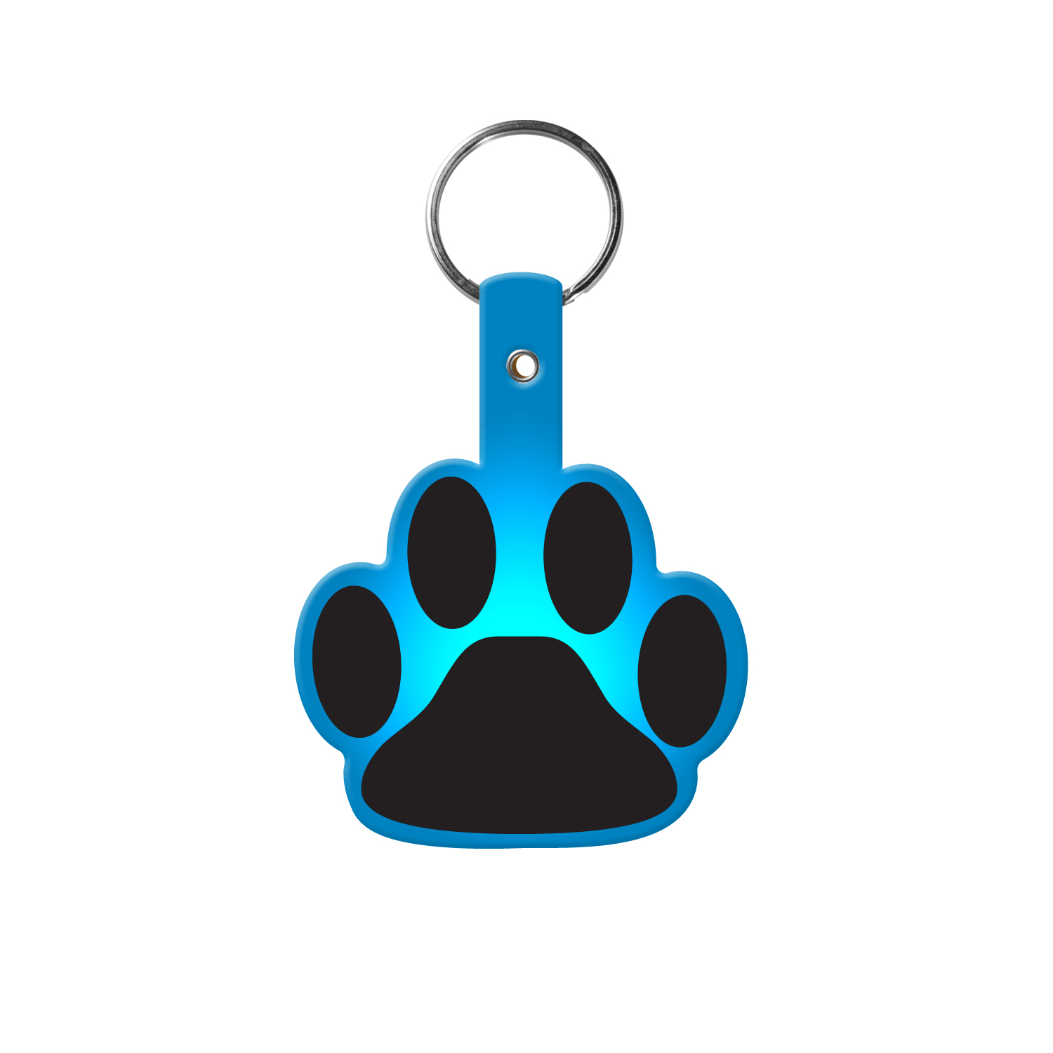 Picture of Paw Shaped Flexible Key Tag