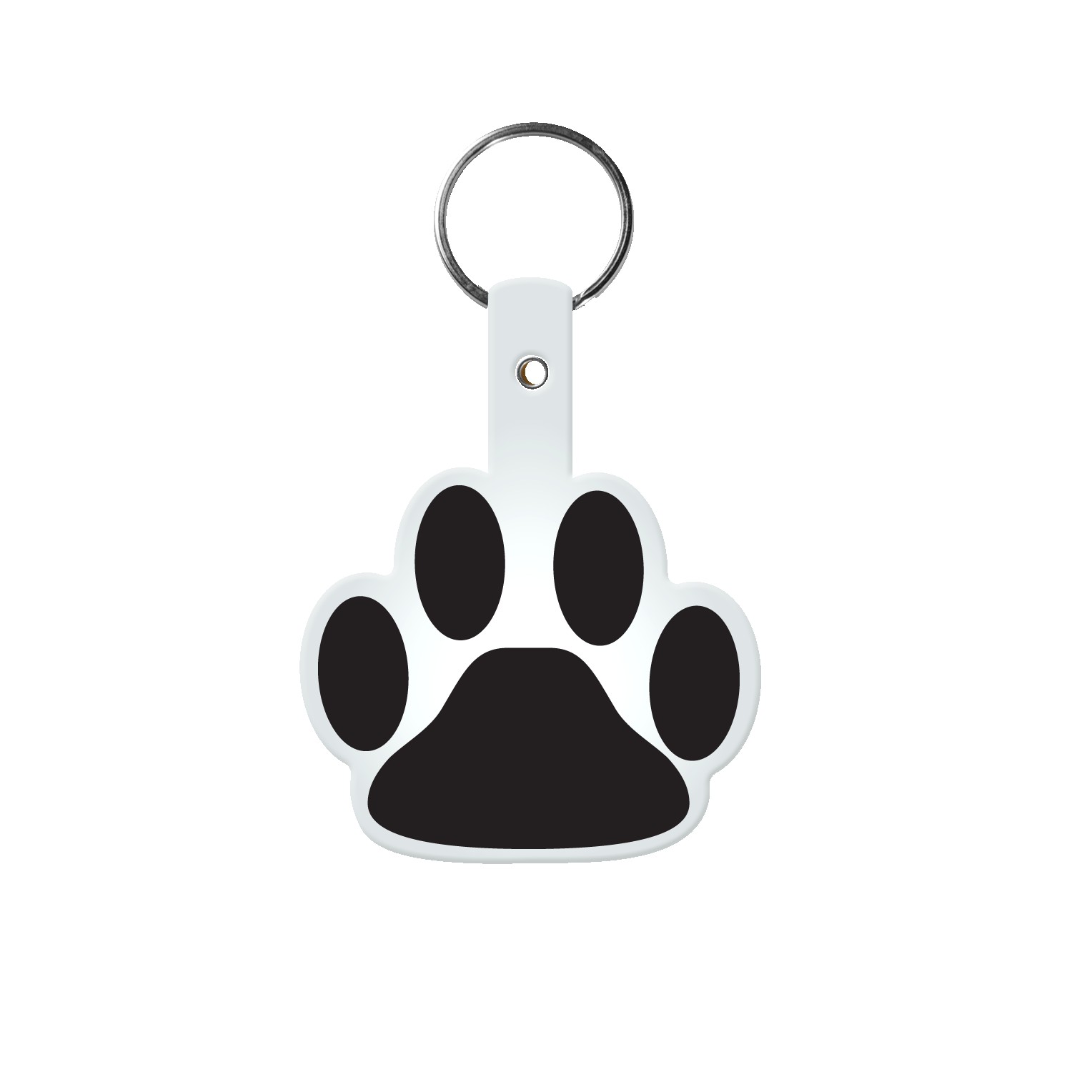 Picture of Paw Shaped Flexible Key Tag