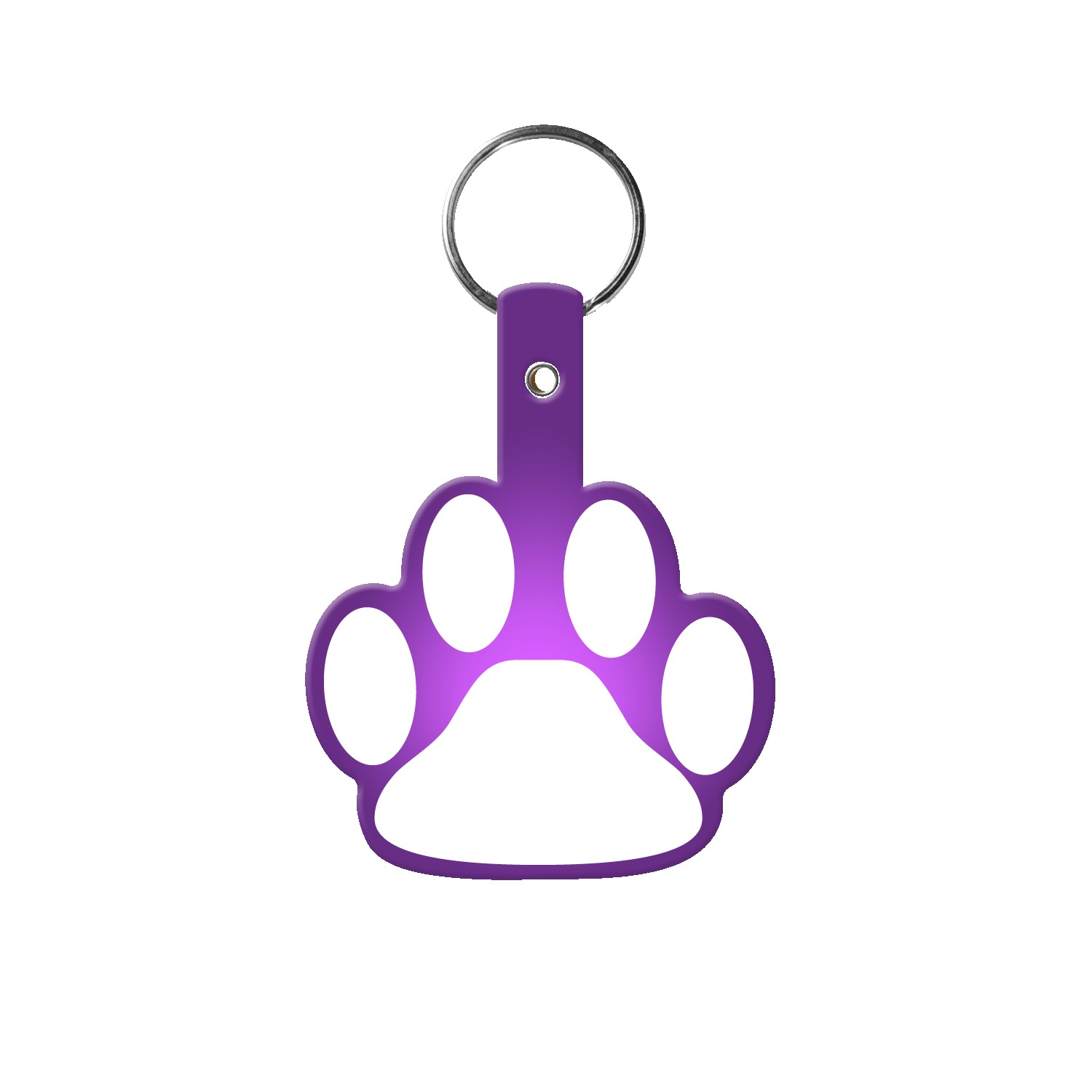 Picture of Paw Shaped Flexible Key Tag