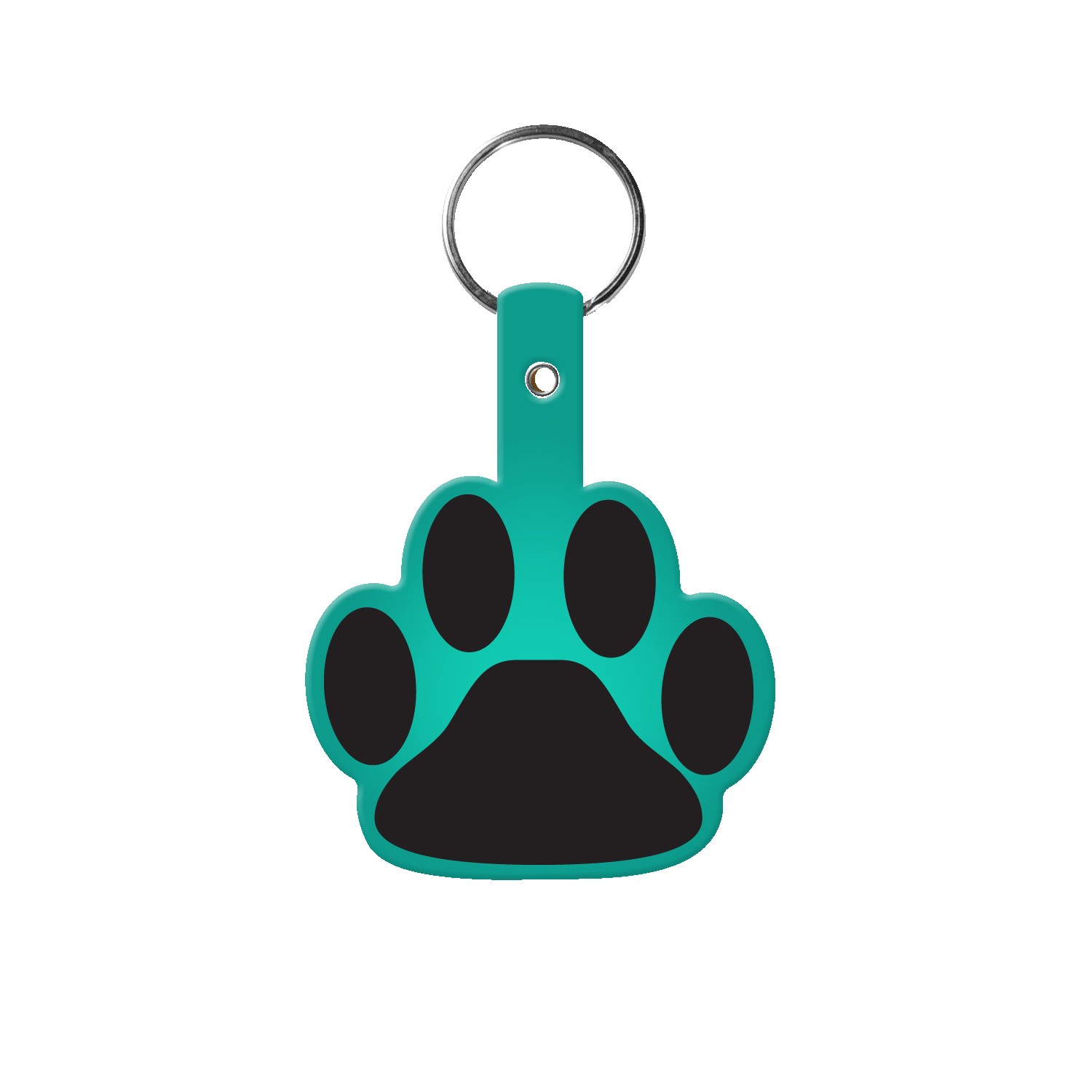 Picture of Paw Shaped Flexible Key Tag