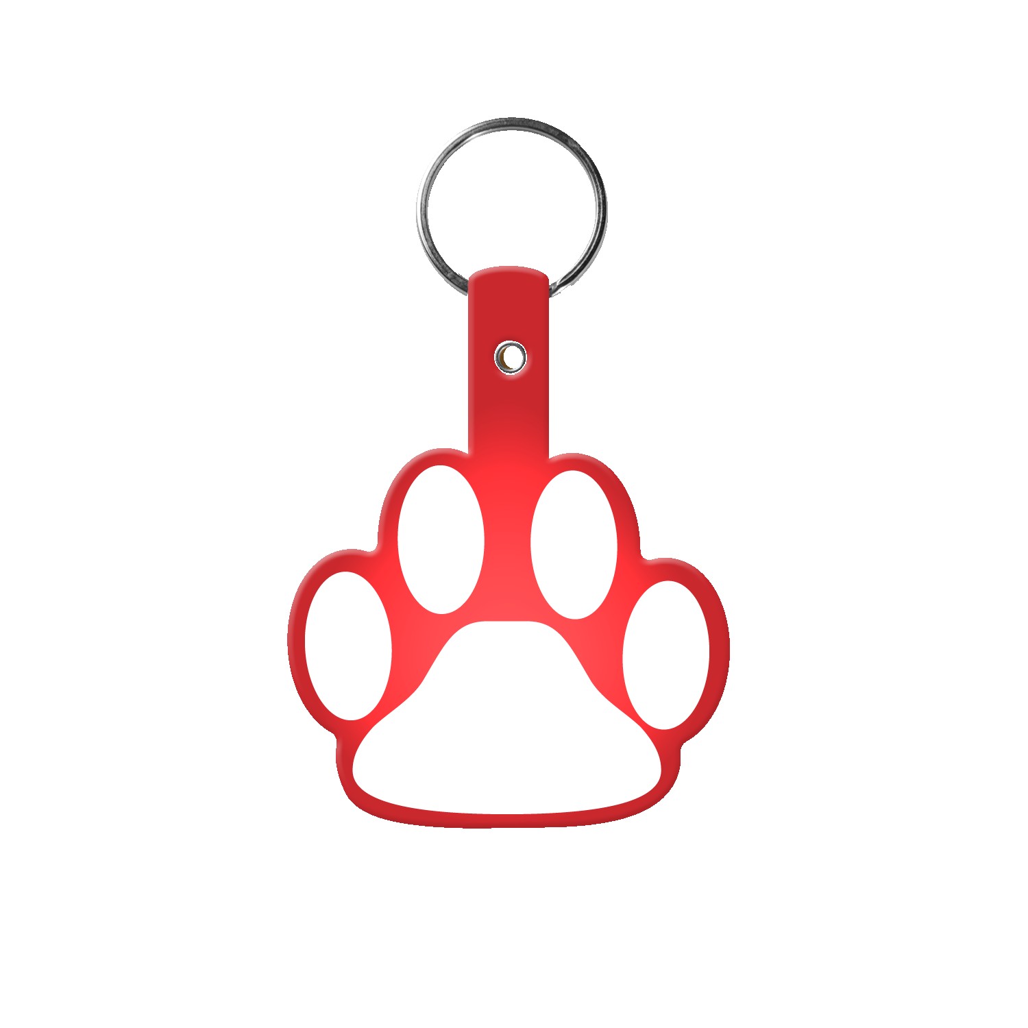 Picture of Paw Shaped Flexible Key Tag