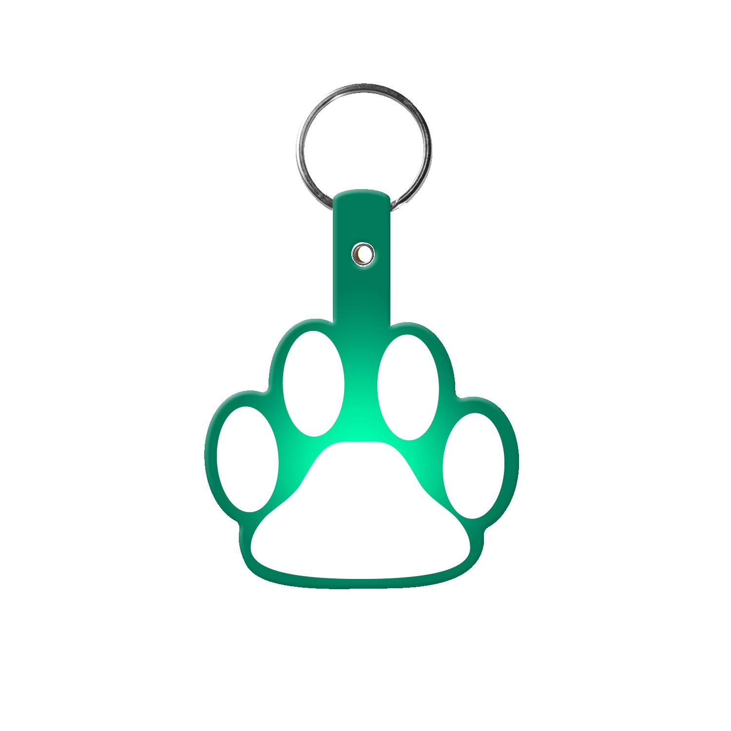 Picture of Paw Shaped Flexible Key Tag