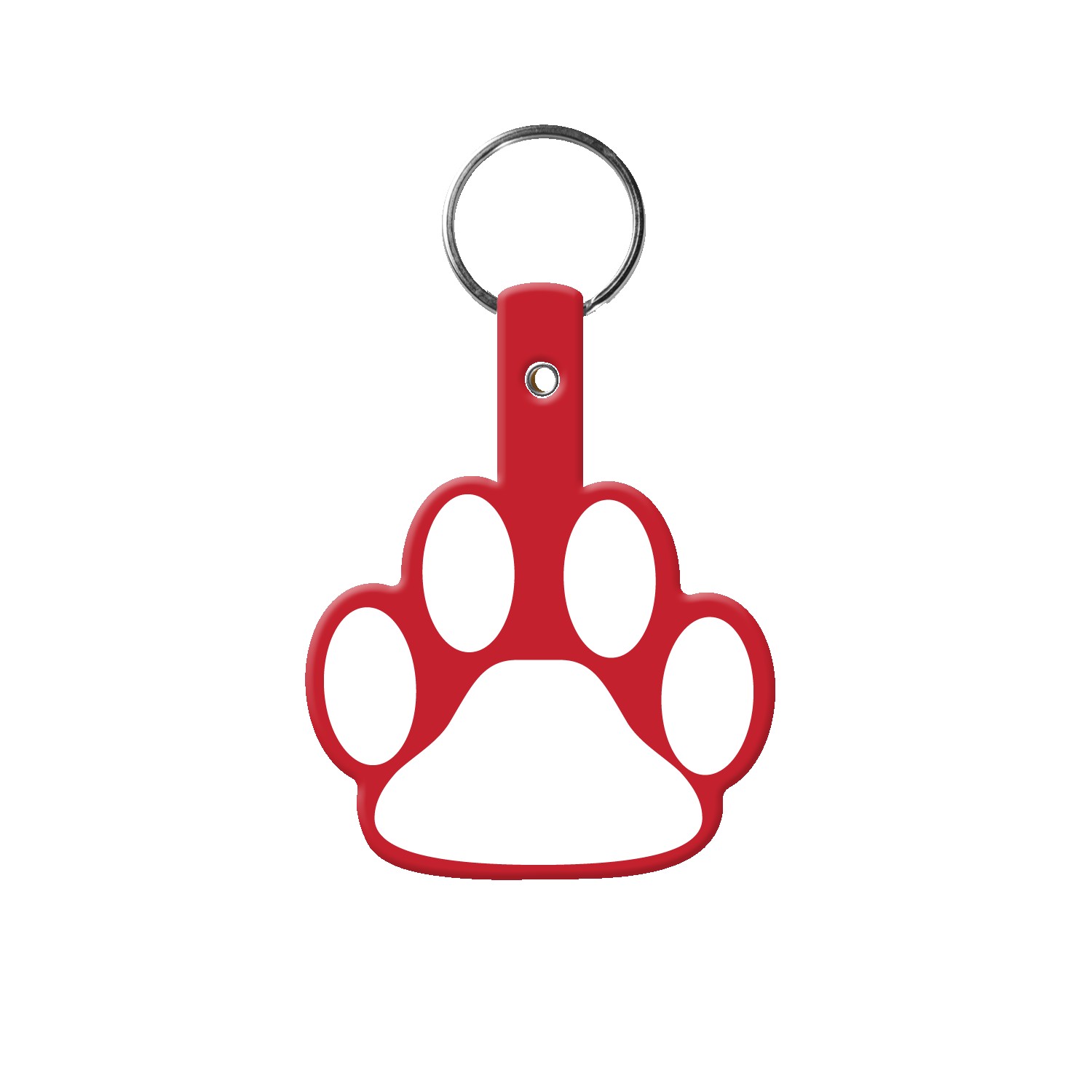Picture of Paw Shaped Flexible Key Tag