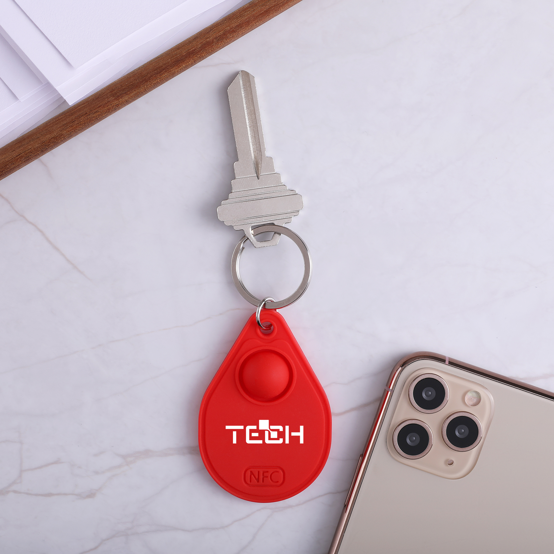 Picture of Silicone Pop-it™ NFC Keytag