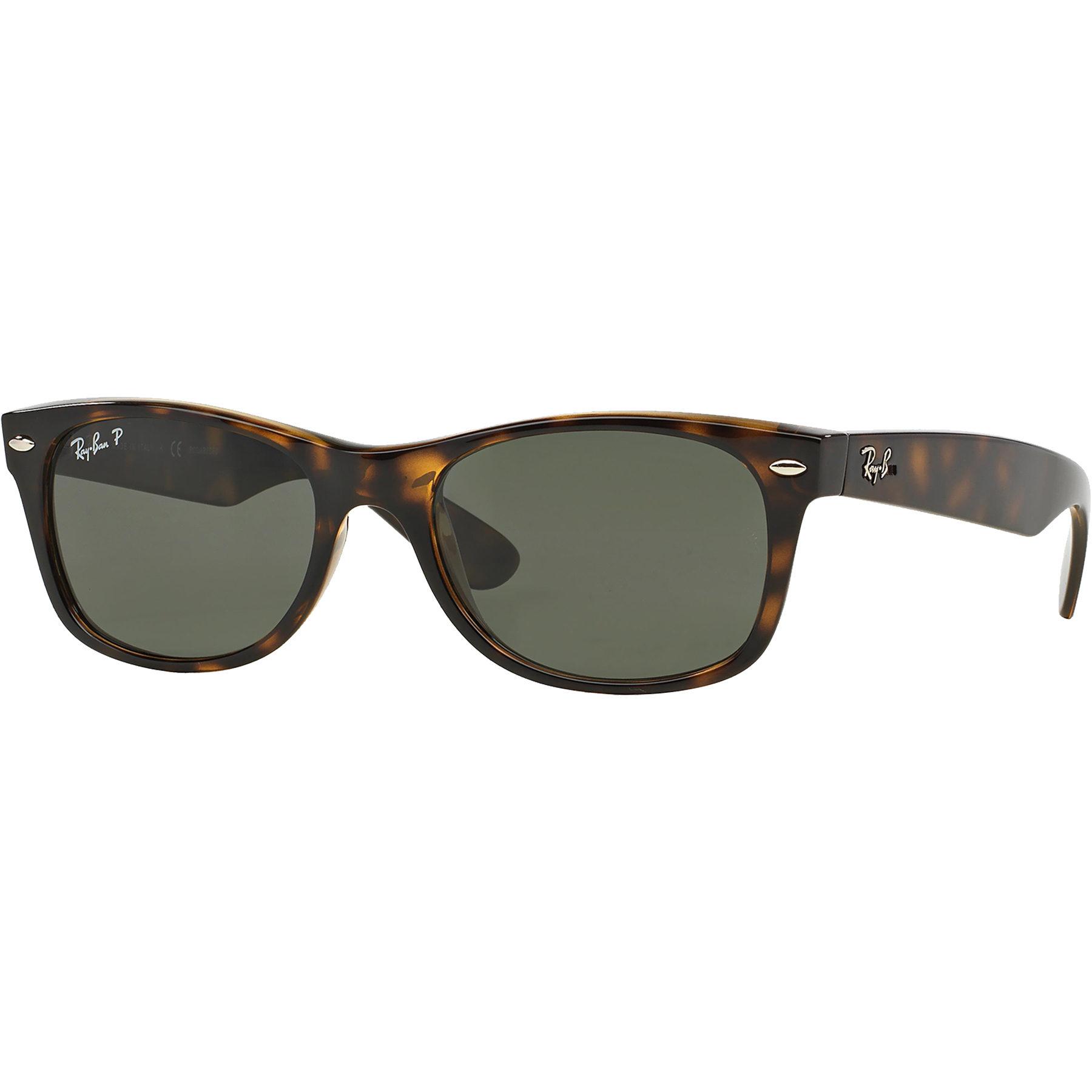 Picture of Ray-Ban® Polarized New Wayfarer Sunglasses - Tortoise/Green