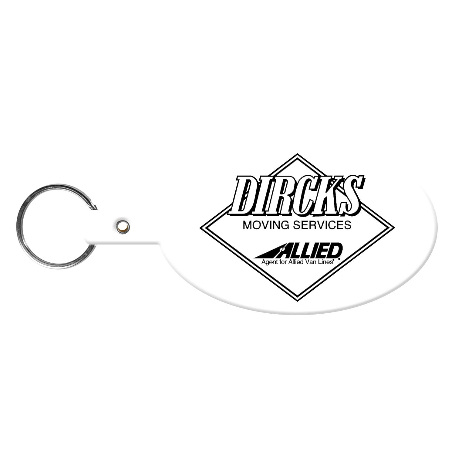 Picture of Large Oval Shaped Flexible Key Tag