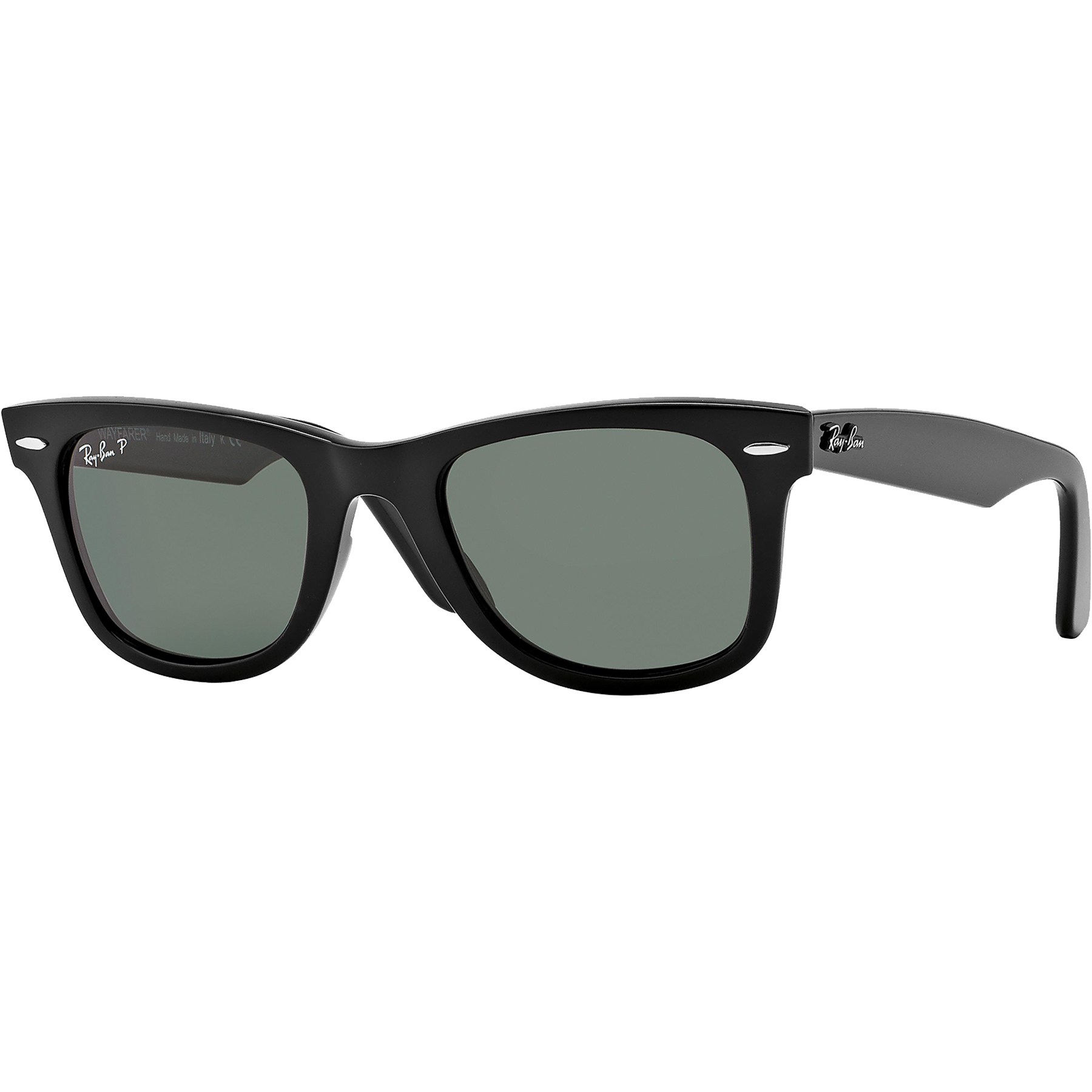 Picture of Ray-Ban® Polarized Wayfarer Sunglasses - Black/Green