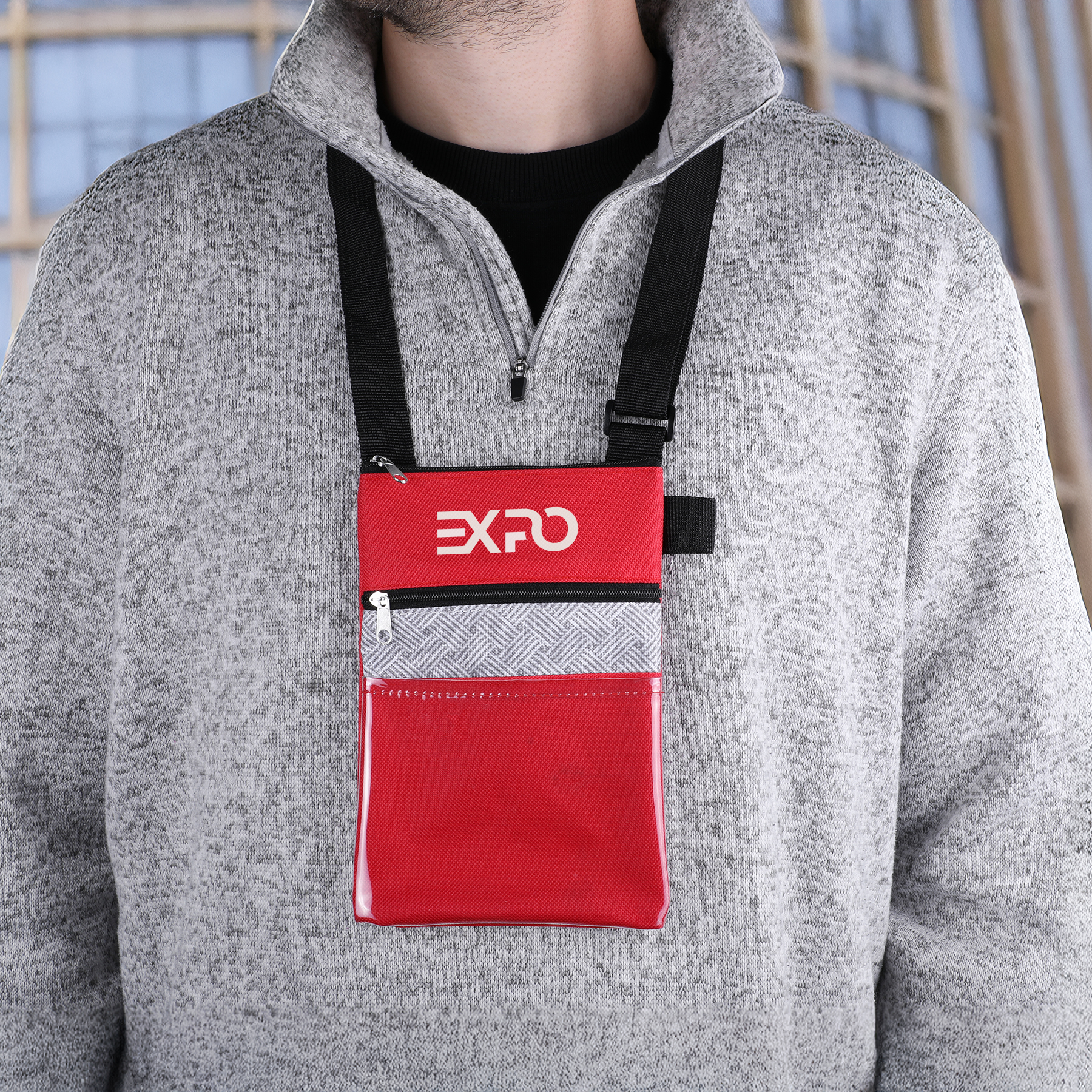 Picture of RPET Tradeshow Badgeholder/Neck Wallet