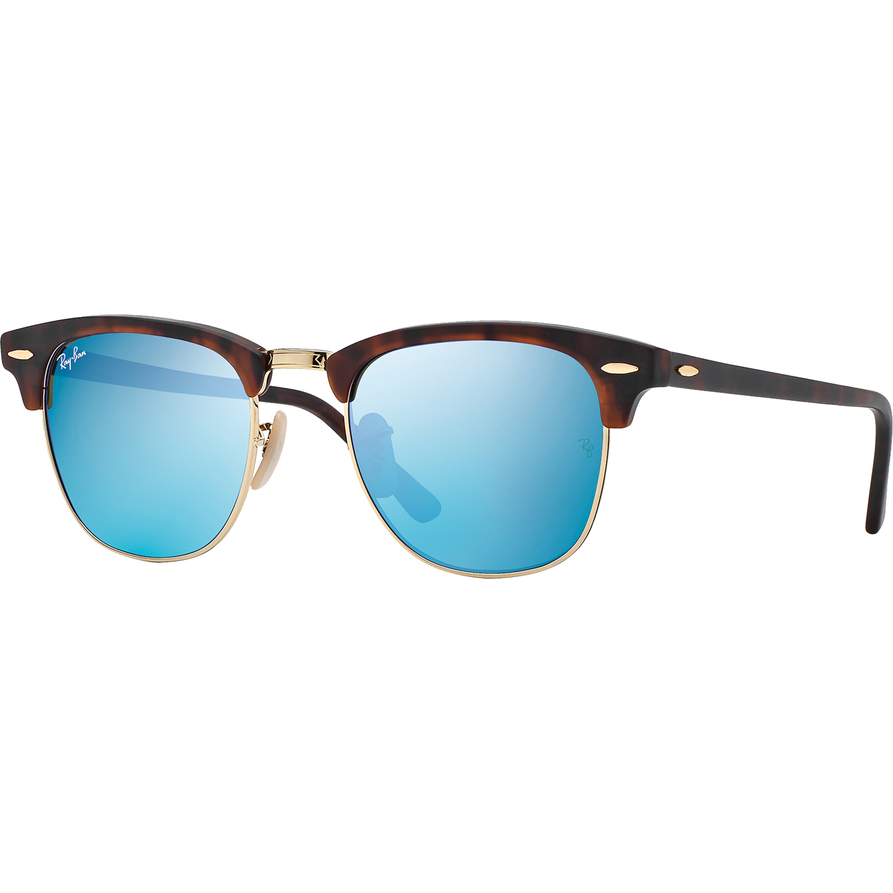 Picture of Ray-Ban® Clubmaster Flash Lens Classic Sunglasses - Blue